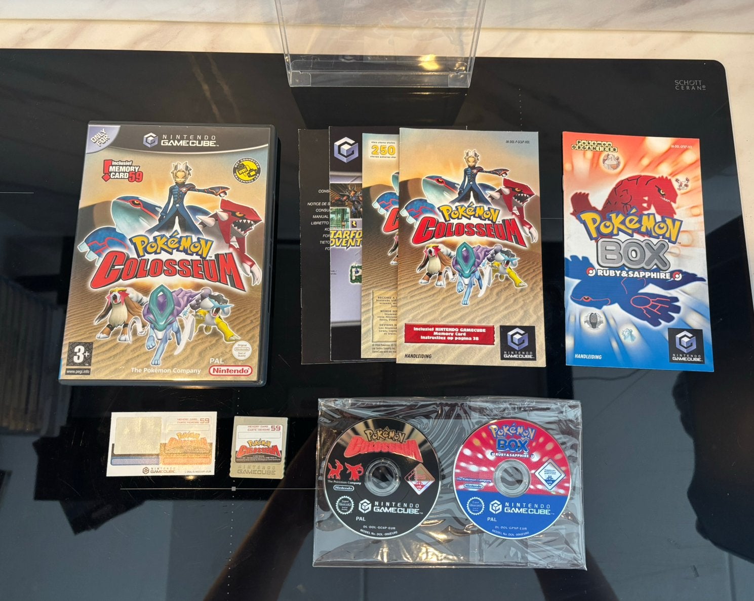 Nintendo Gamecube Pokemon Colosseum + Pokemon Box, Avontuur en Actie, 1 speler, Ophalen of Verzenden, Zo goed als nieuw
