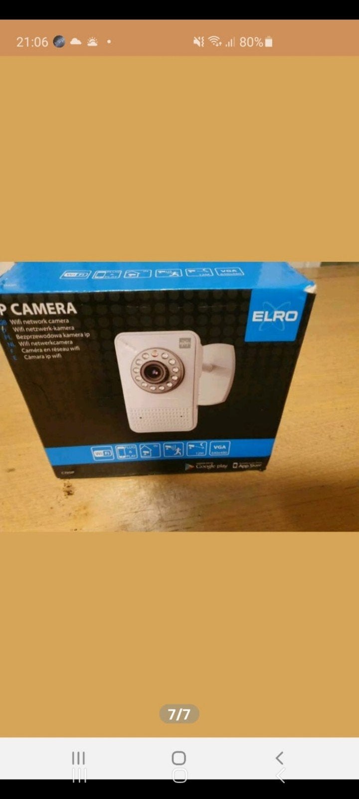 ELRO IP Camera - Wifi Netwerk Camera, Ophalen of Verzenden, Zo goed als nieuw, Binnencamera