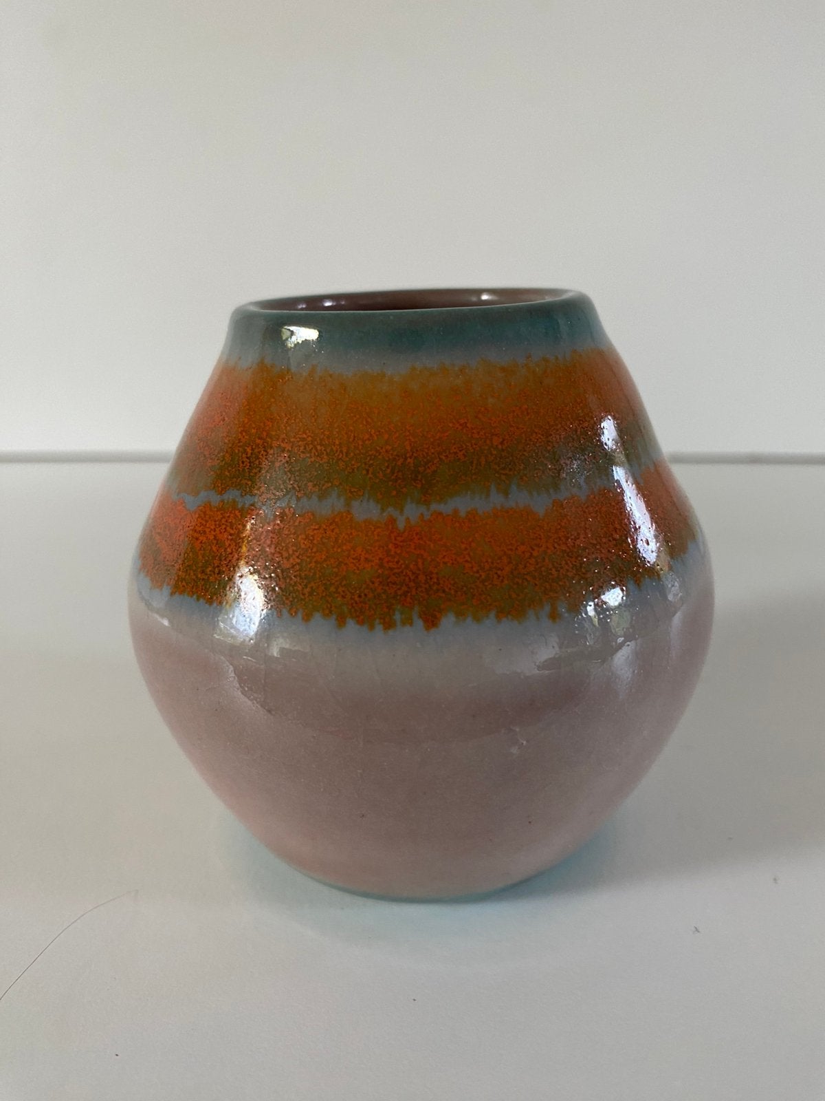De vier paddestoelen. Jan van Ham . Art-deco minivaasje., Ophalen of Verzenden
