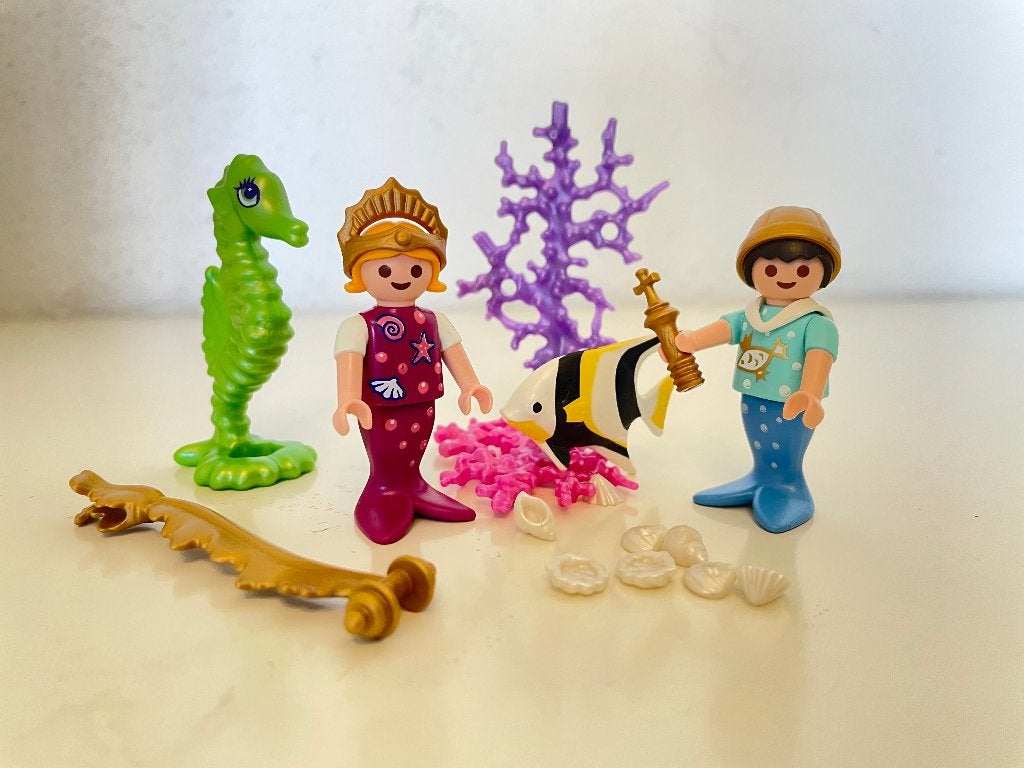 Playmobil 4814 Zeemeerminprins en Prinses, Complete set, Fantasy, Ophalen of Verzenden, Zo goed als nieuw