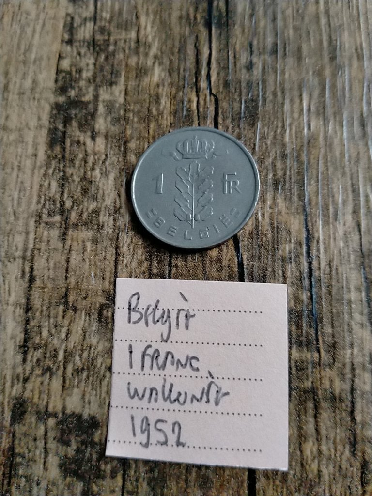 België 1 Franc 1952 Wallonie, Verzenden, Losse munt