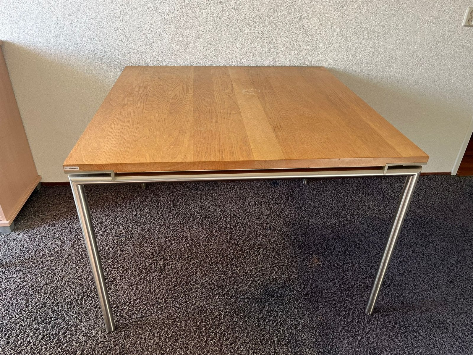 Bert Plantagie eiken eettafel 110x110x77, Ophalen, Gebruikt, 100 tot 150 cm, 200 cm of meer