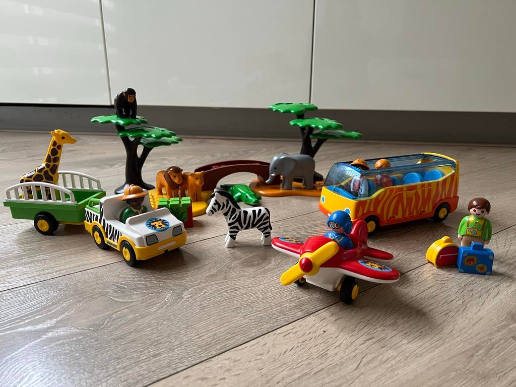 Playmobil Safari Avontuur Set - Compleet met Dieren en Voert, Ophalen, Zo goed als nieuw, Complete set