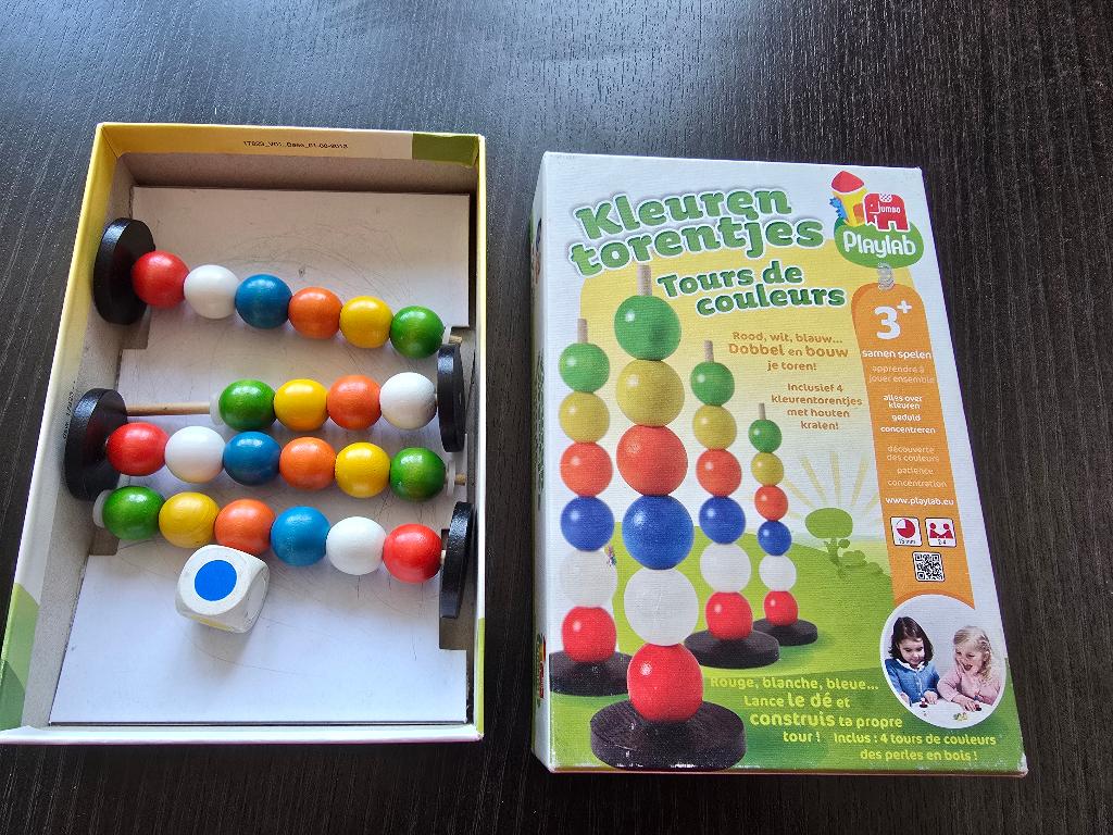 kleurentorentje (2 balletjes ontbreken), Kinderen en Baby's, Speelgoed | Educatief en Creatief, Ophalen, Gebruikt