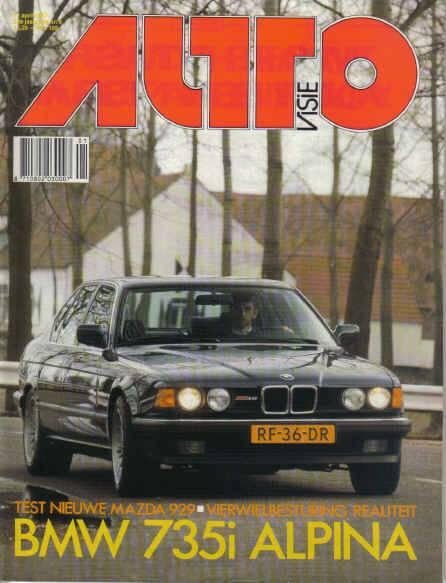 Autovisie 8 1987 : BMW Alpina B11 - Ford Capri - Mazda 929, Ophalen of Verzenden, Gelezen, Algemeen