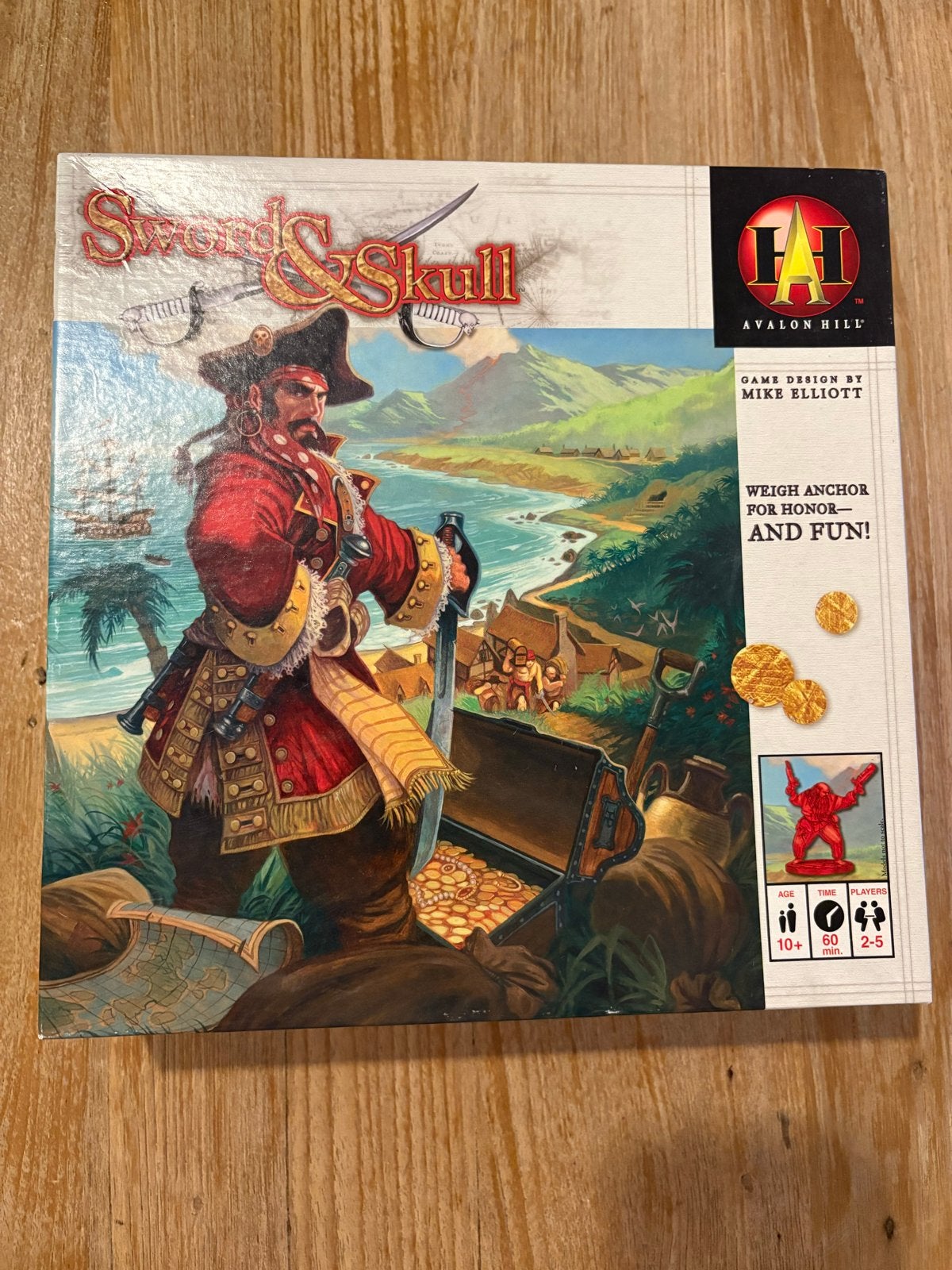Sword & Skull Bordspel - Avalon Hill, Een of twee spelers, Ophalen of Verzenden, Zo goed als nieuw
