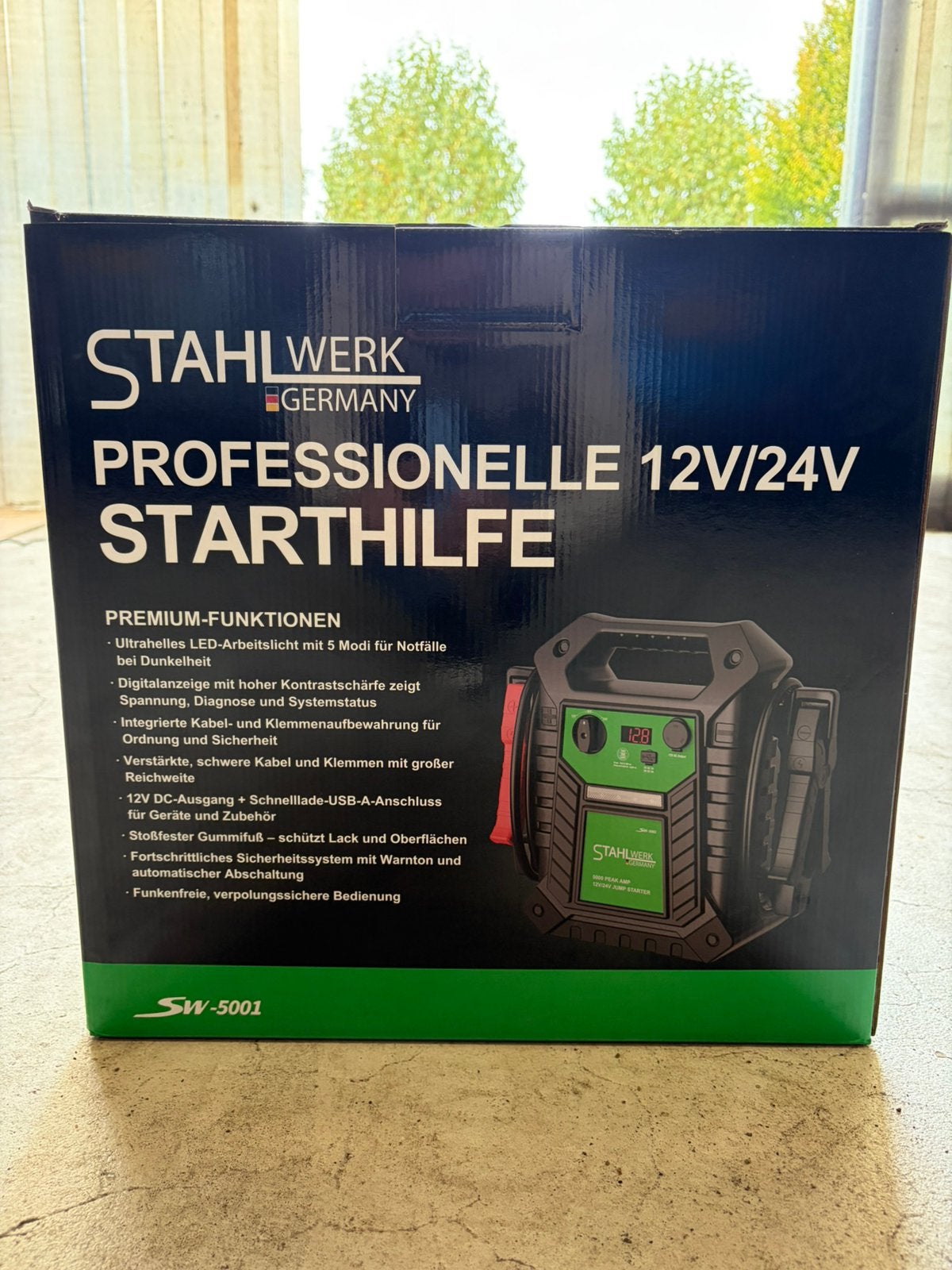 STAHLWERK SW-5001 Professionele starthulp 12V/24V – 5000A, Nieuw