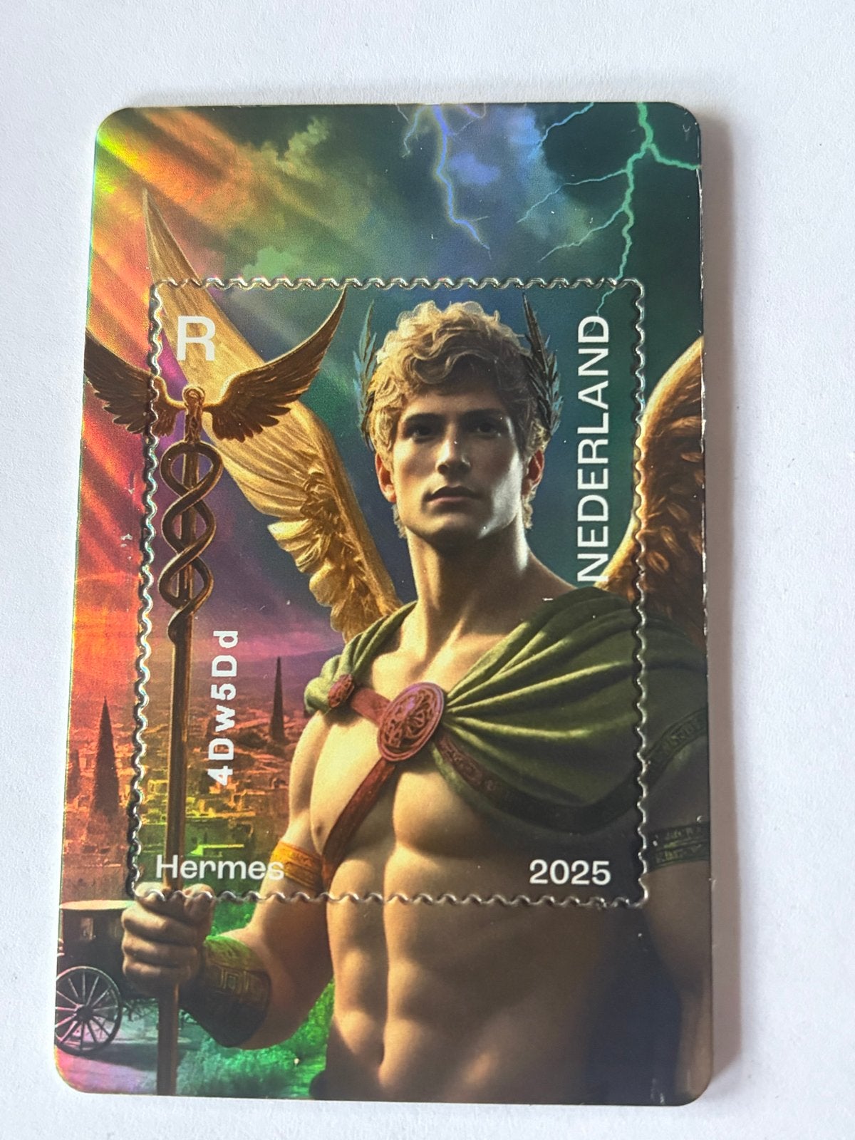 Postzegel Nederland Hermes 2025 - Nieuw GROEN, Ophalen of Verzenden, Na 1940, Postfris