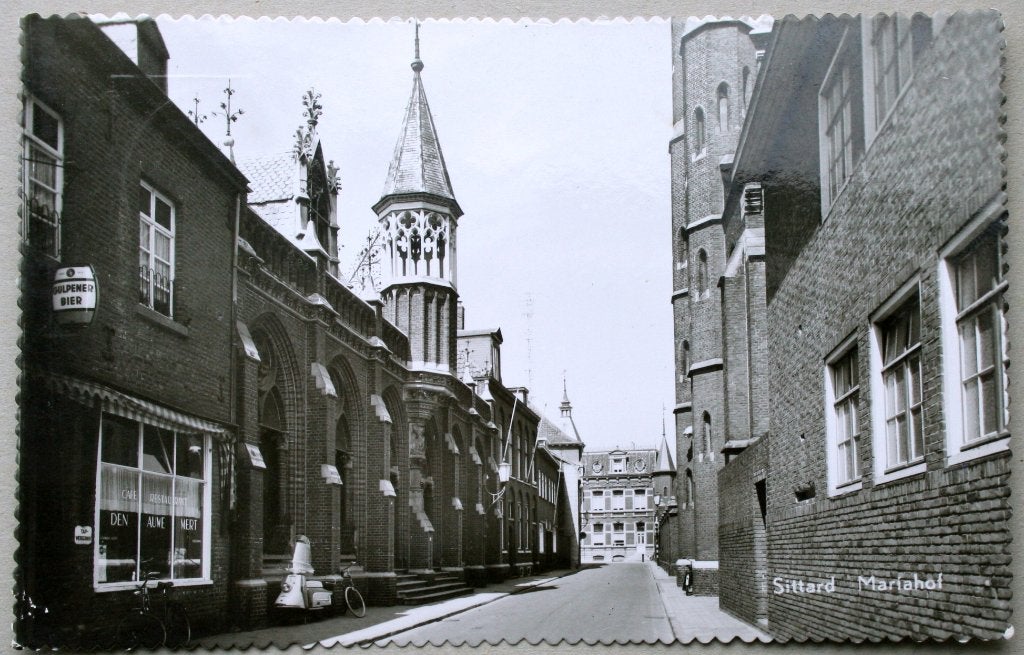 Sittard, Mariahof ca. 1960, Ophalen of Verzenden, 1960 tot 1980, Gelopen, Limburg