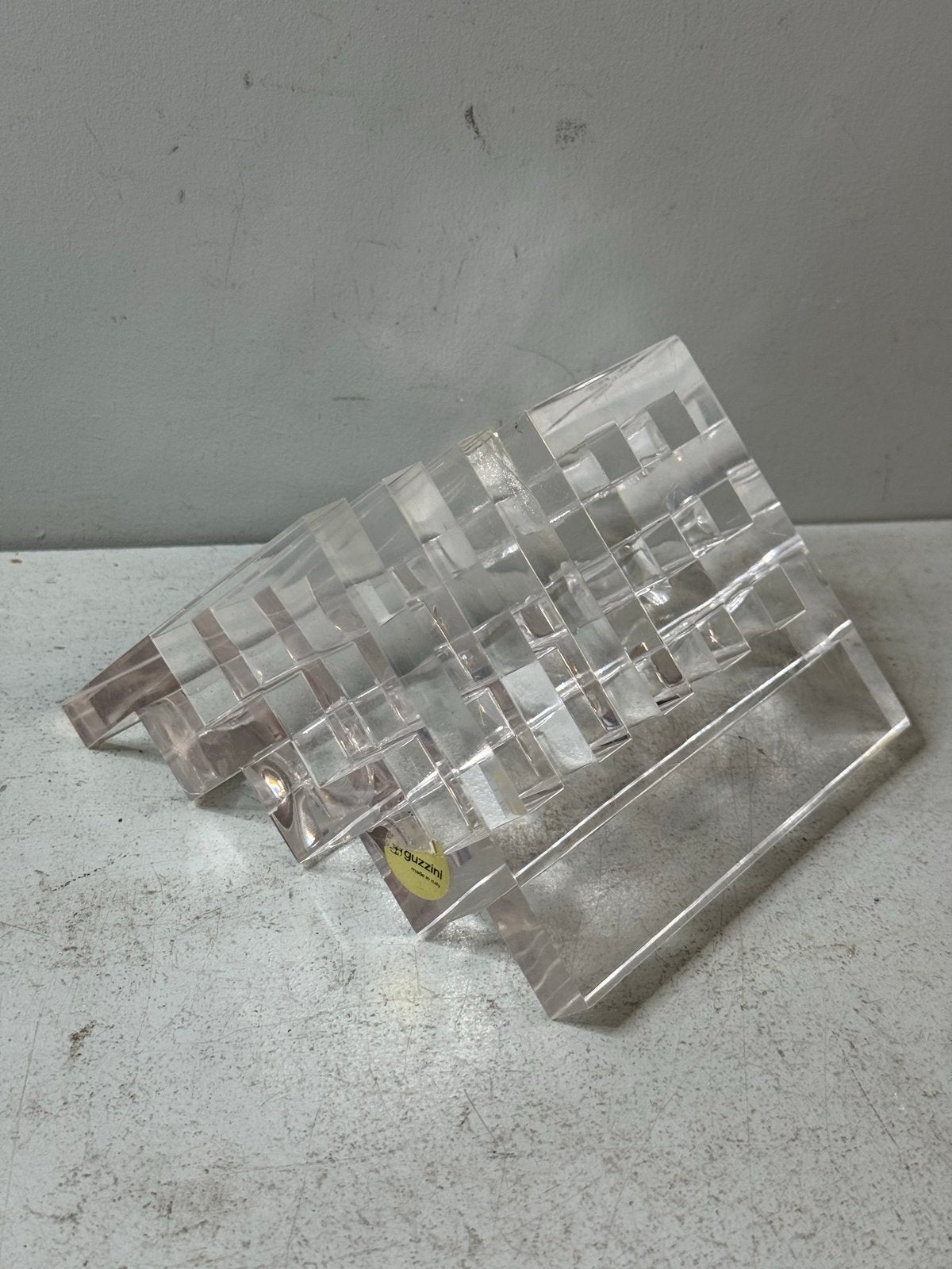 Vintage Guzzini Acryl Briefhouder / Penhouder, Design Italië, Ophalen of Verzenden, Guzinni, ?, ?