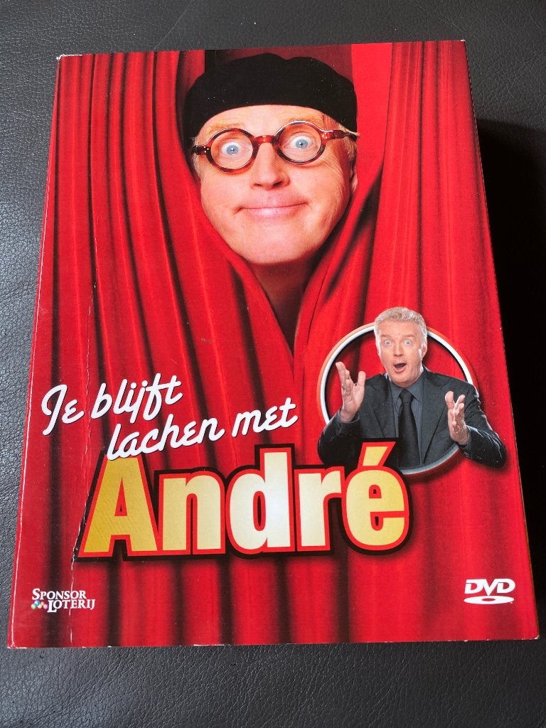 Je blijft lachen met André - DVD Box (5 DVD's + 1 Bonus DVD), Alle leeftijden, Inclusief doosje, Zo goed als nieuw, Cabaret