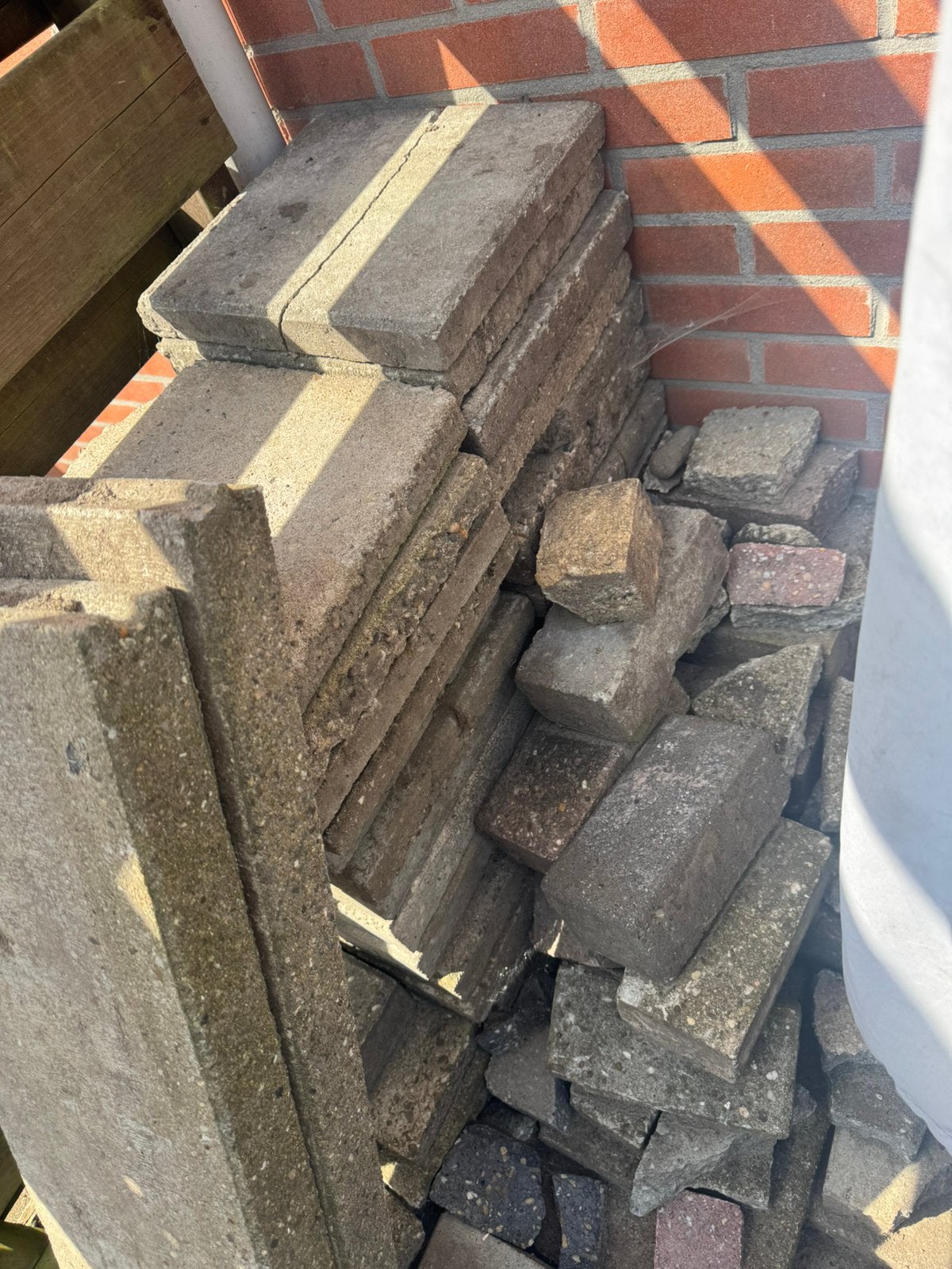 Tuin tegels, Tuin en Terras, Ophalen of Verzenden, Zo goed als nieuw, Beton, Terrastegels
