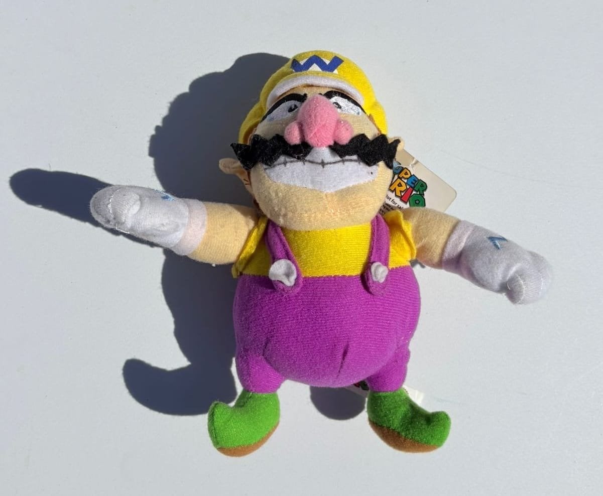 Wario knuffel Super Mario Nintendo pluche figuur, Ophalen, Overige typen, Nintendo, Klein (minder dan 20 cm)