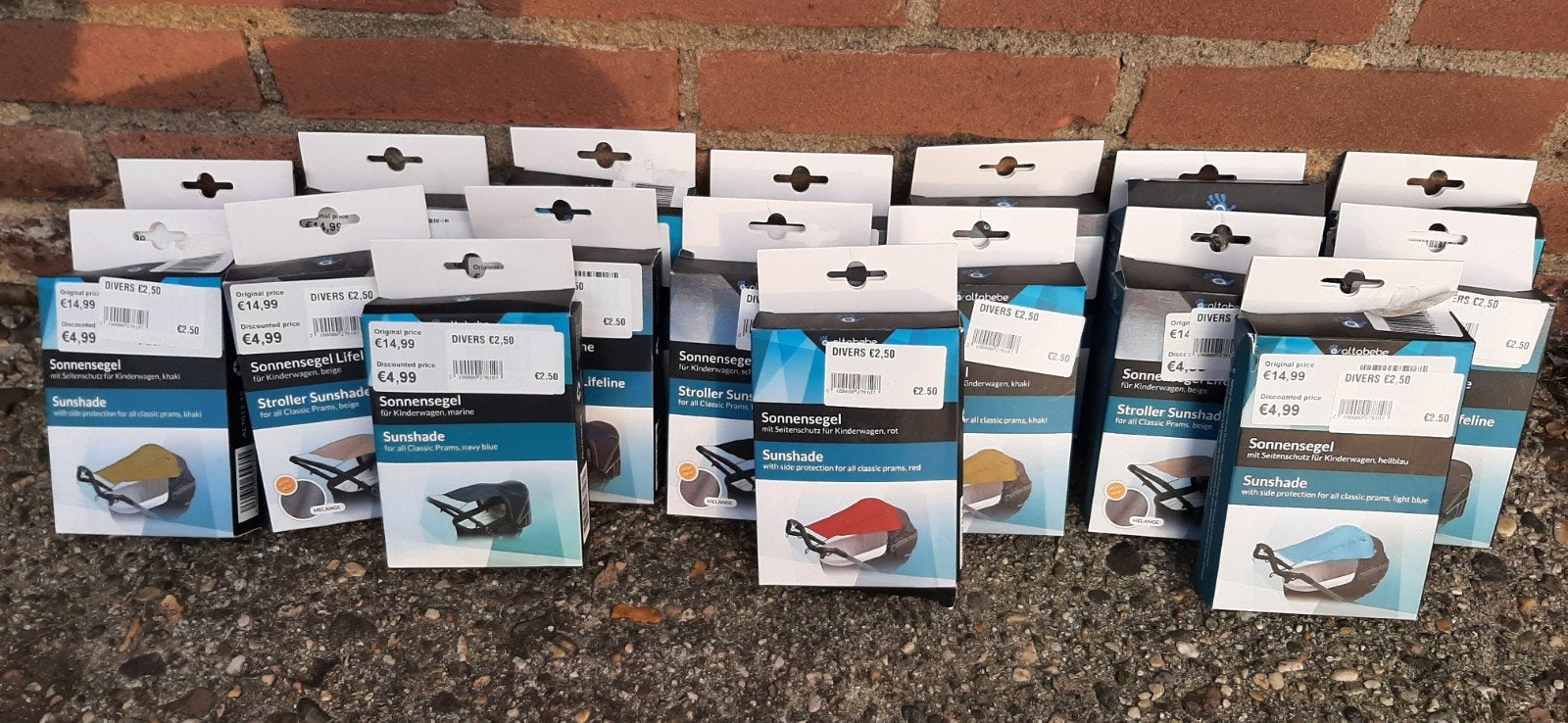 Zonnedoek Kinderwagen | Zonnescherm - Diverse kleuren, Ophalen of Verzenden, Nieuw, Kinderwagen