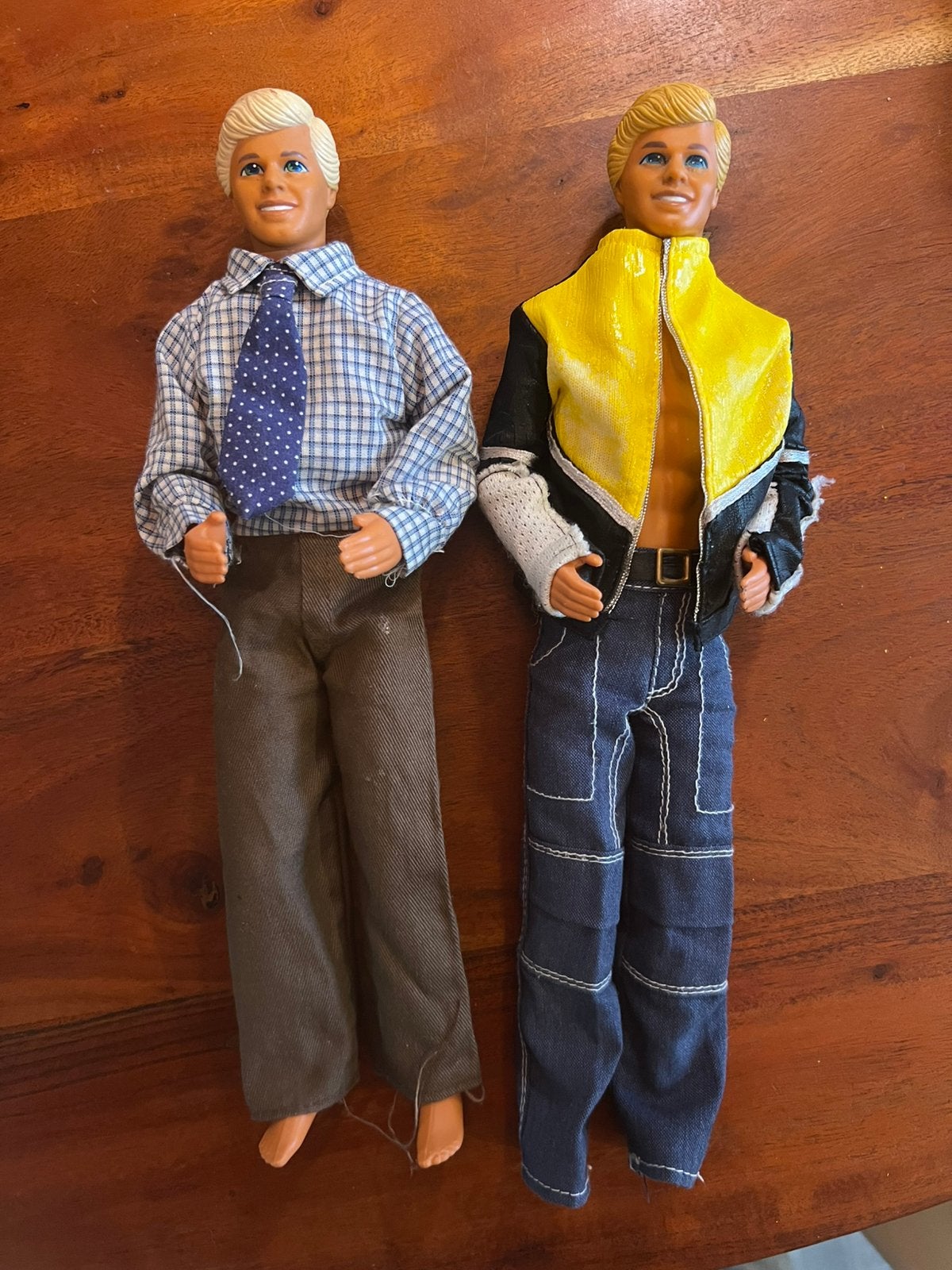 2x Vintage retro barbies ken mannen Barbiepoppen met kleding, Verzamelen, Ophalen of Verzenden, Gebruikt, Fashion Doll