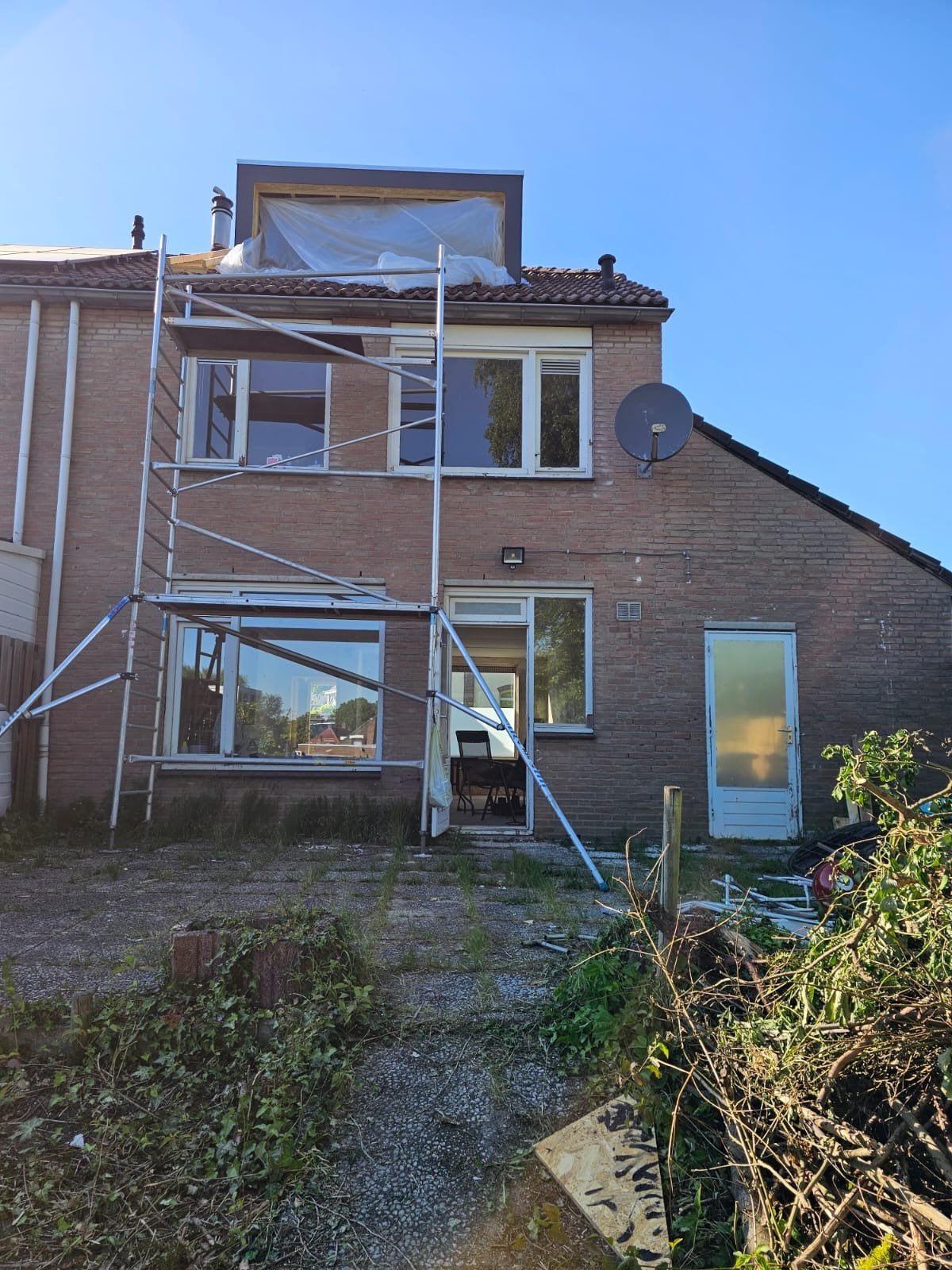 Aluminium Steiger voor klussen aan huis of dak, Ophalen, Rolsteiger of Kamersteiger, 5 meter of hoger