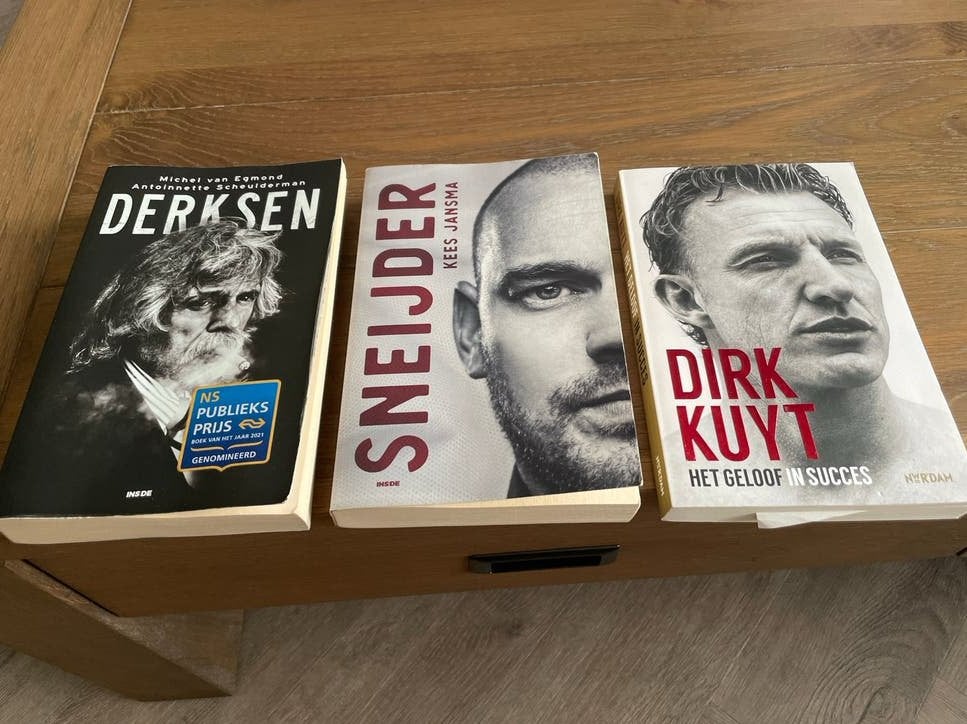 Boeken: Dirk Kuyt, Sneijder, Derksen (biografieën), Ophalen, Gelezen, Sport