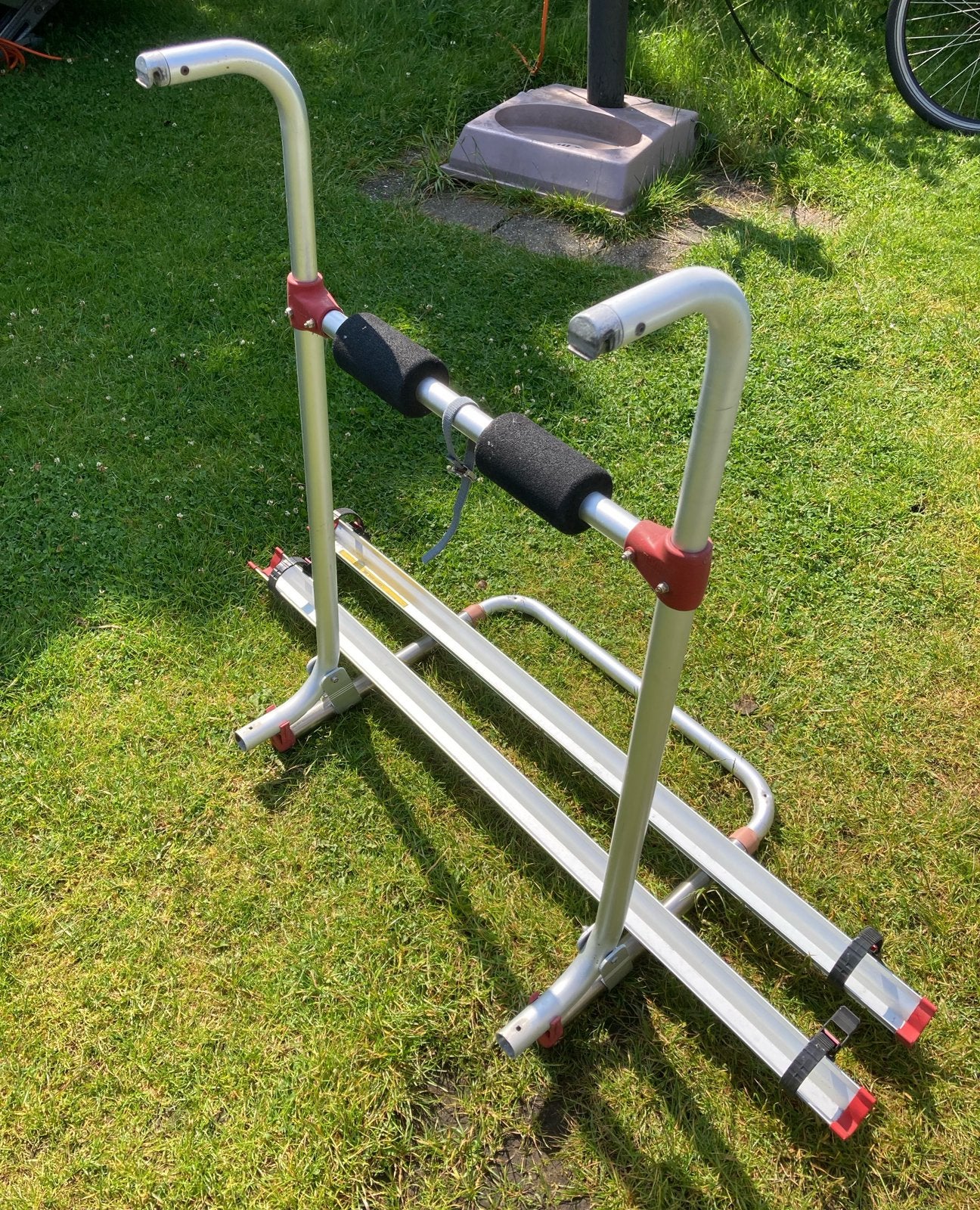 Fietsdrager caravan, Ophalen, Gebruikt