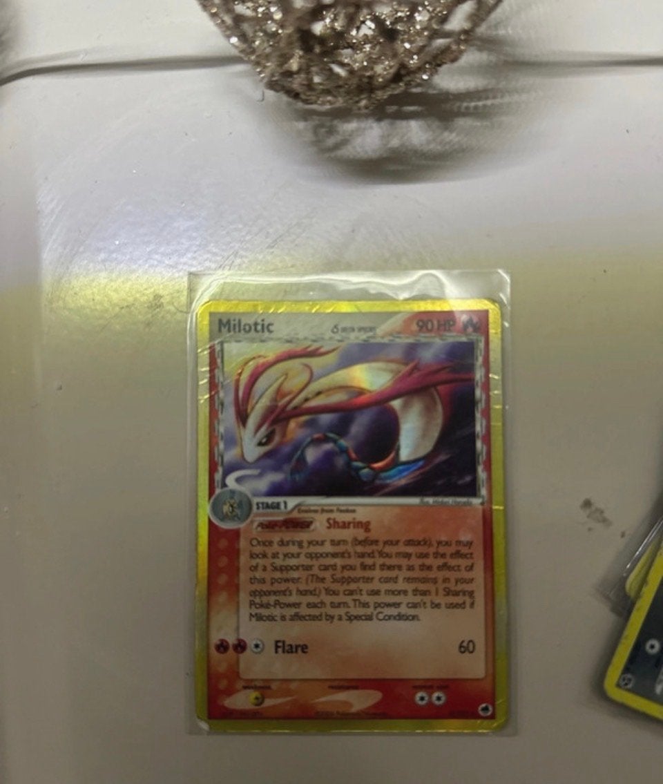 Milotic Holo Rare Pokémon Kaart - EX Emerald (2005), Ophalen of Verzenden, Zo goed als nieuw, Losse kaart, Foil