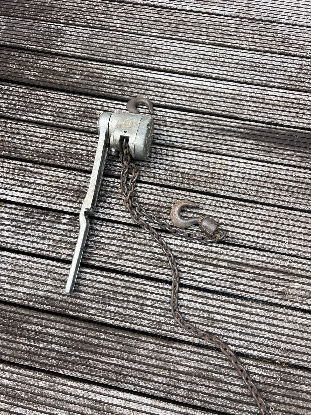 Robuuste 1,5 ton kettingtakel - Handmatig, Ophalen, Gebruikt, Handmatig