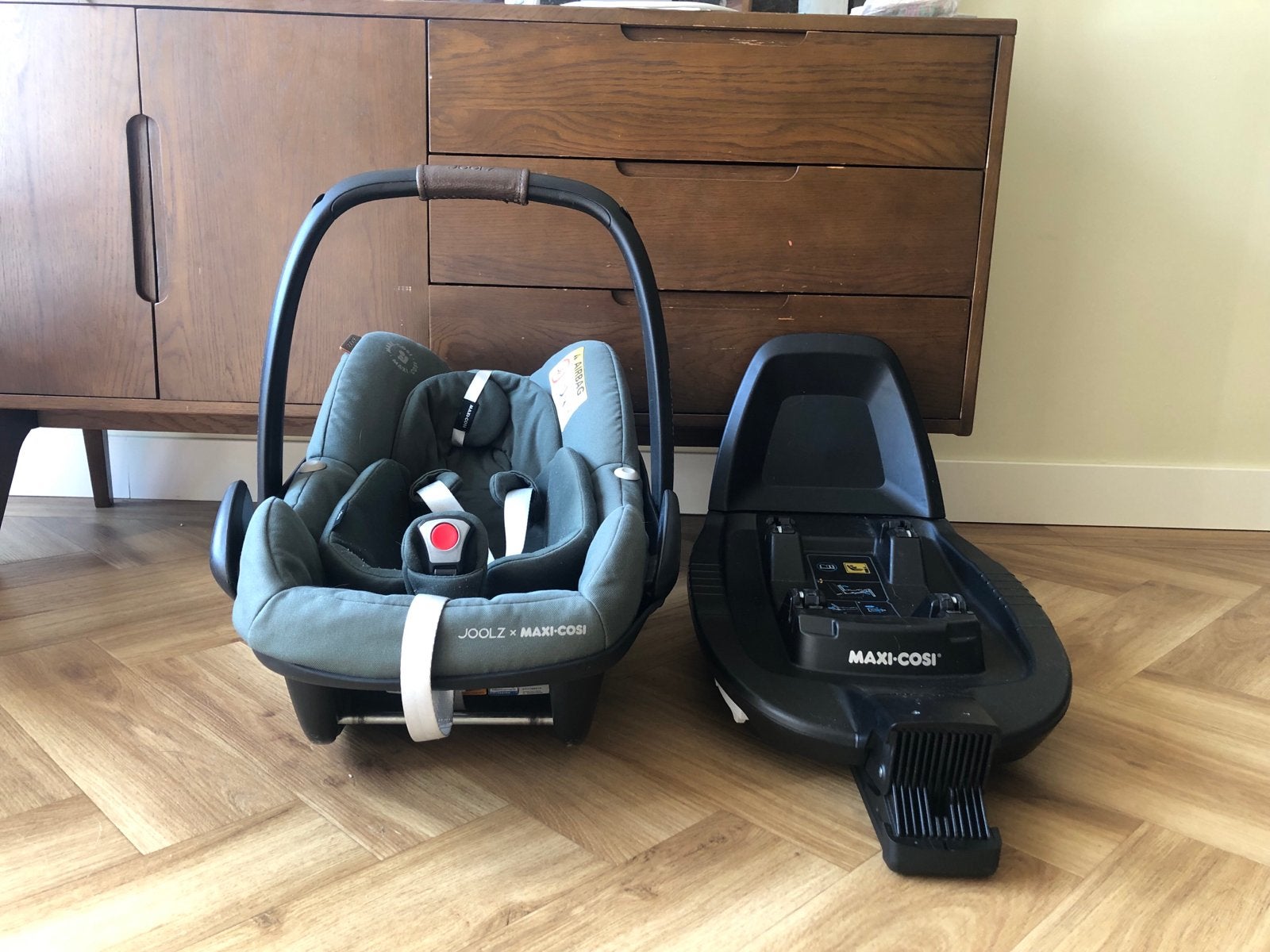 Joolz x Maxi-Cosi Pebble pro met familyfix2 base, Ophalen, Gebruikt, Zijbescherming, Isofix