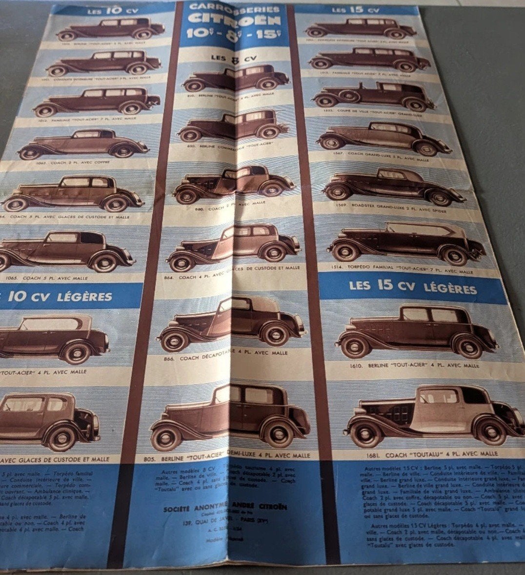Publiciteit Citroën 10-8-15 pk 01/1934, Boeken, Verzenden, Zo goed als nieuw, Citroën