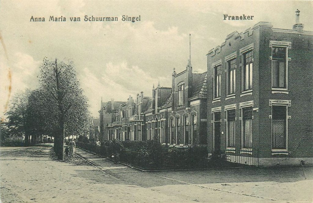 701-126-039 Franeker Anna Maria van Schuurman Singel, Verzenden, Voor 1920, Friesland