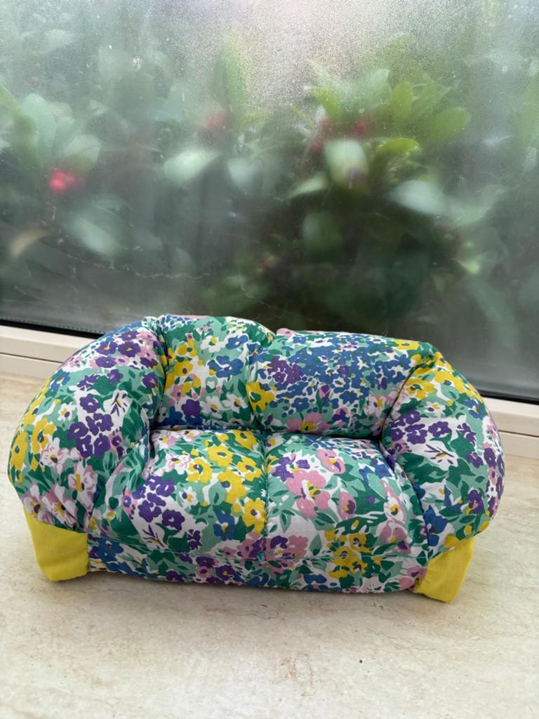 Vintage 1996 Toymax Barbie tweezits sofa, Ophalen of Verzenden, Gebruikt, Barbie