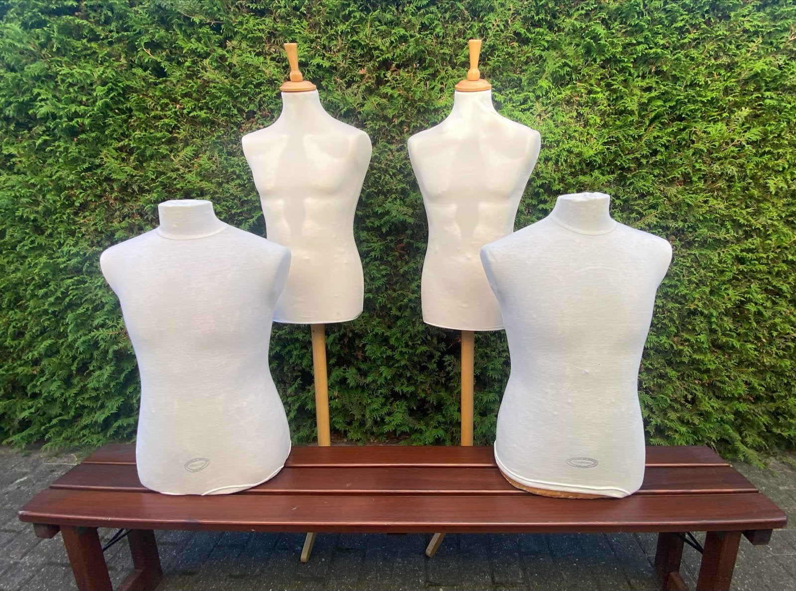 Set van 4 paspoppen (2 heren, 2 dames) - Ideaal voor winkel, Ophalen, Dames