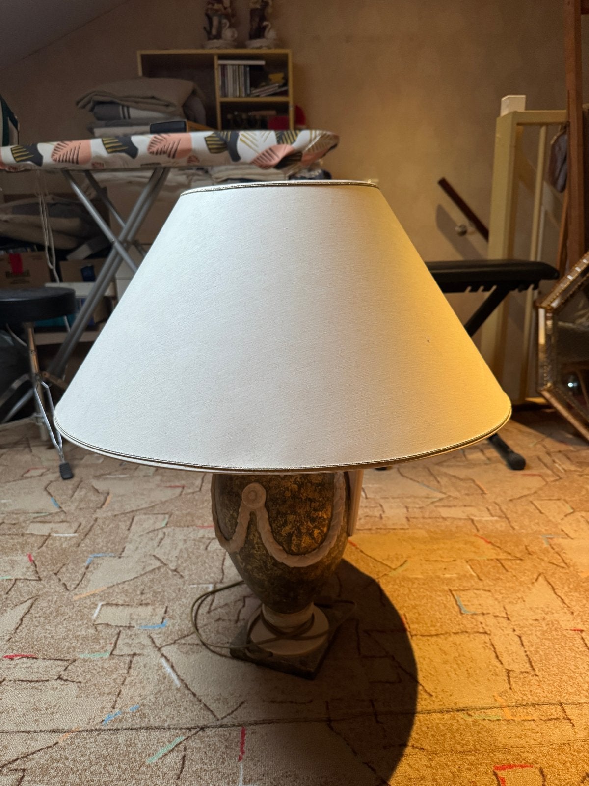 Mooie barok lamp met prachtige voet, Antiek en Kunst, Ophalen of Verzenden