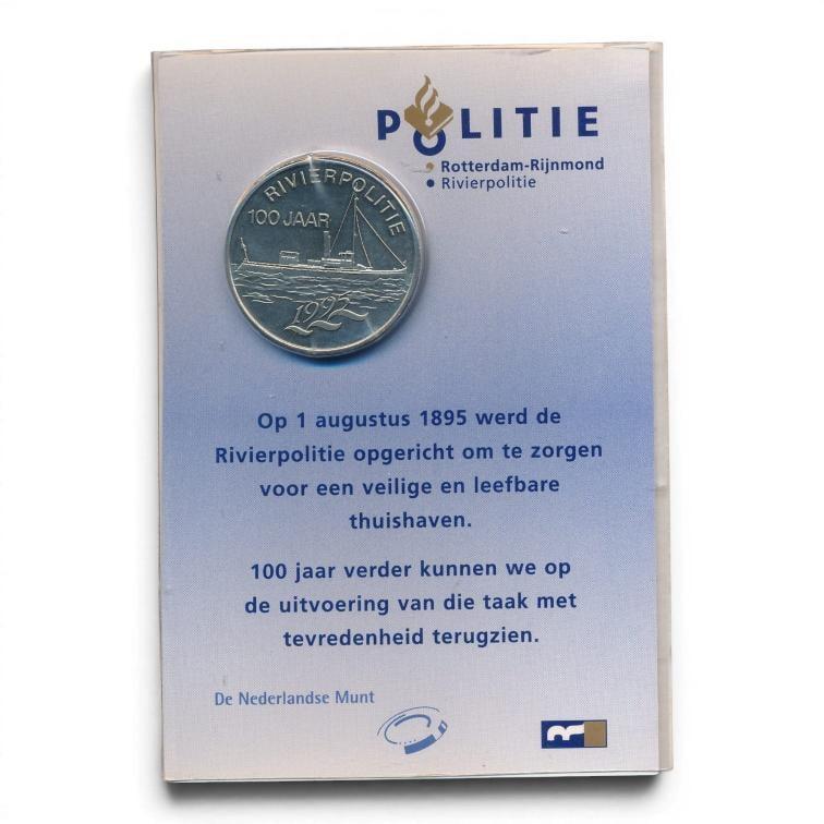 NL Rivierpolitie Rotterdam-Rijnmond 100 jaar penning 1995