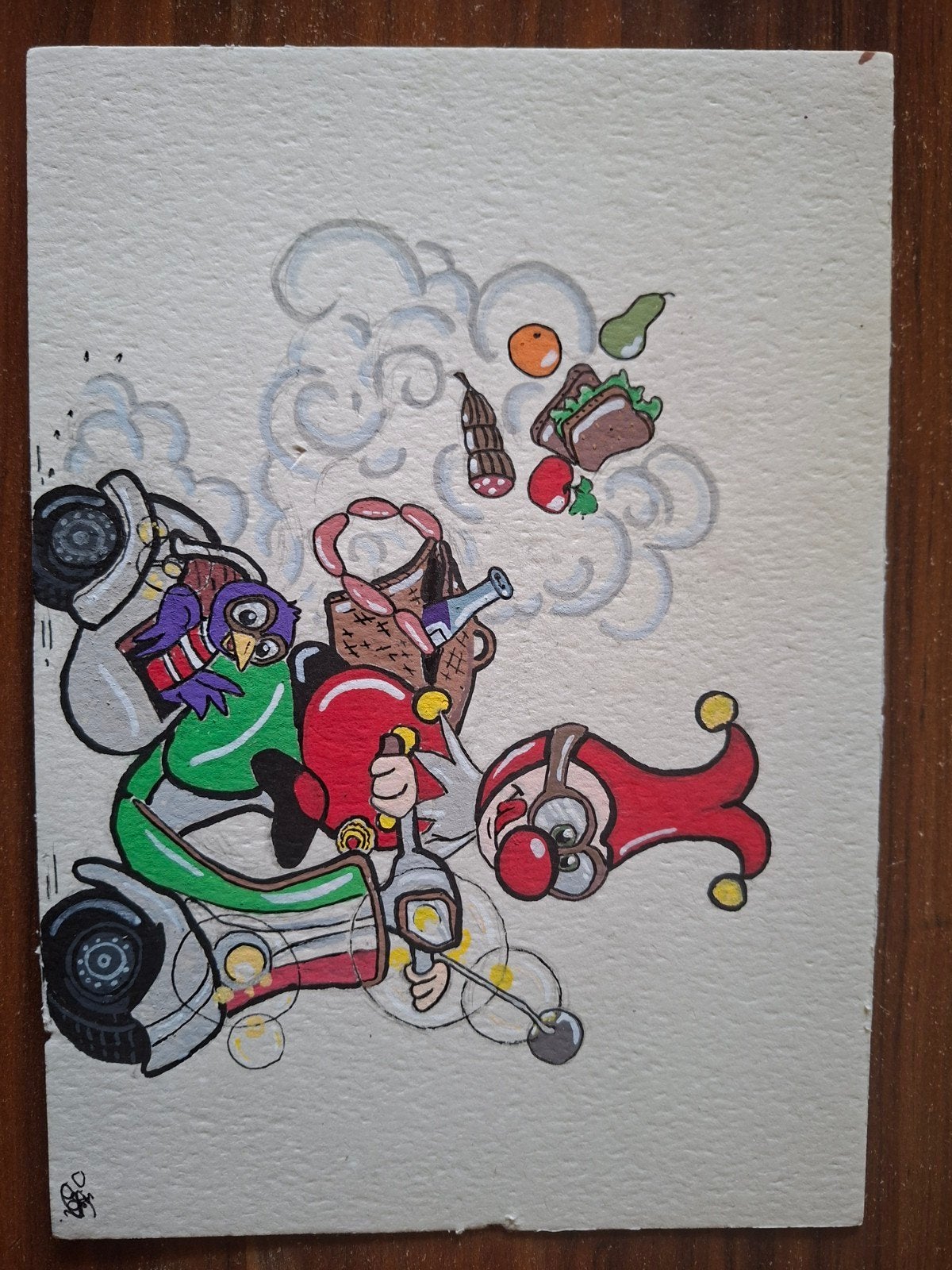efteling tekening van jokie en jet carnaval festival, Ophalen of Verzenden, Overige typen