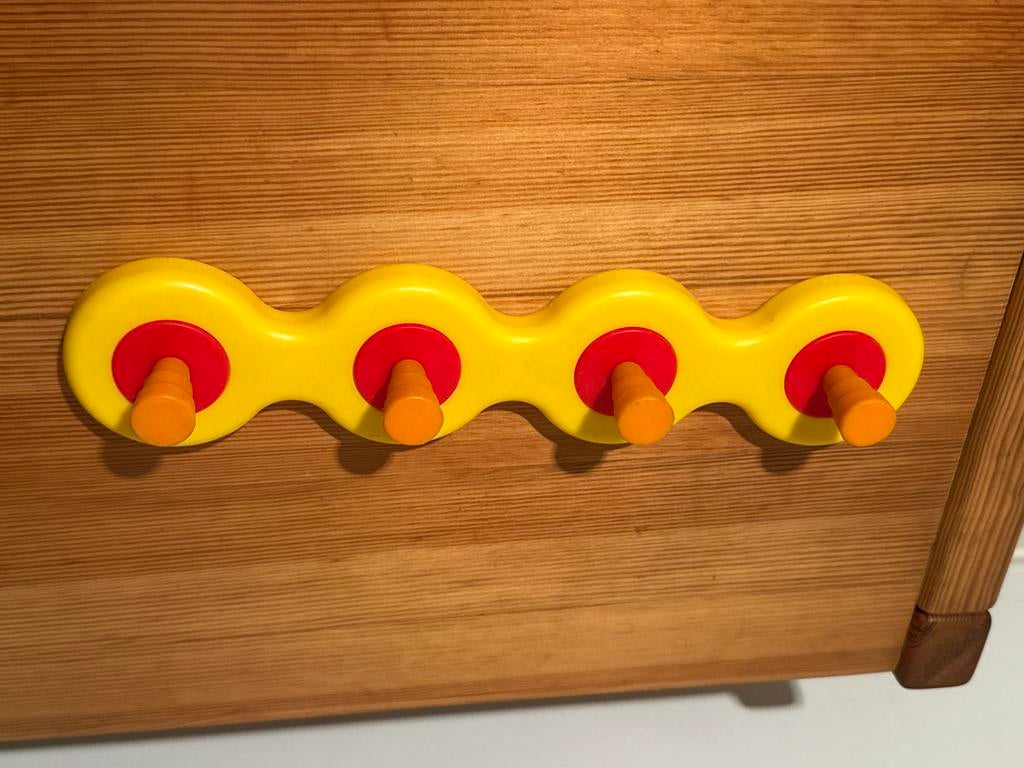 Ikea kapstok space age geel oranje rood vintage, Ophalen of Verzenden, Zo goed als nieuw, Kunststof, Minder dan 100 cm