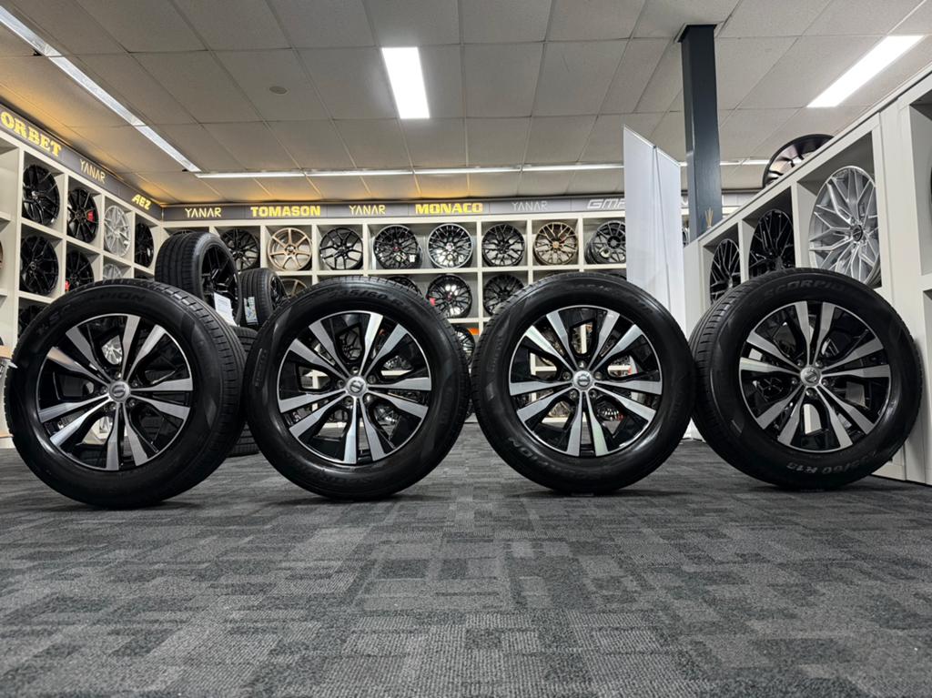 18 Inch originele Volvo XC60 velgen 5x108. Black polished, Auto-onderdelen, Banden en Velgen, 18 inch, Gebruikt, Banden en Velgen