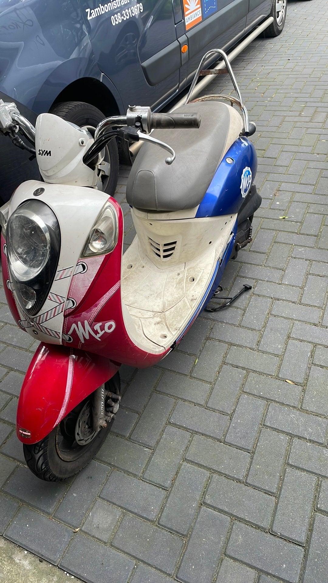Mio 50 geleplaat, Fietsen en Brommers, Scooters | SYM, Gebruikt, Maximaal 45 km/u, Benzine, 50 cc
