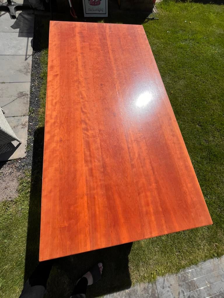 Kersenhouten tafel 180x 90cm, Huis en Inrichting, Tafels | Eettafels, Ophalen, Gebruikt, 50 tot 100 cm, 150 tot 200 cm