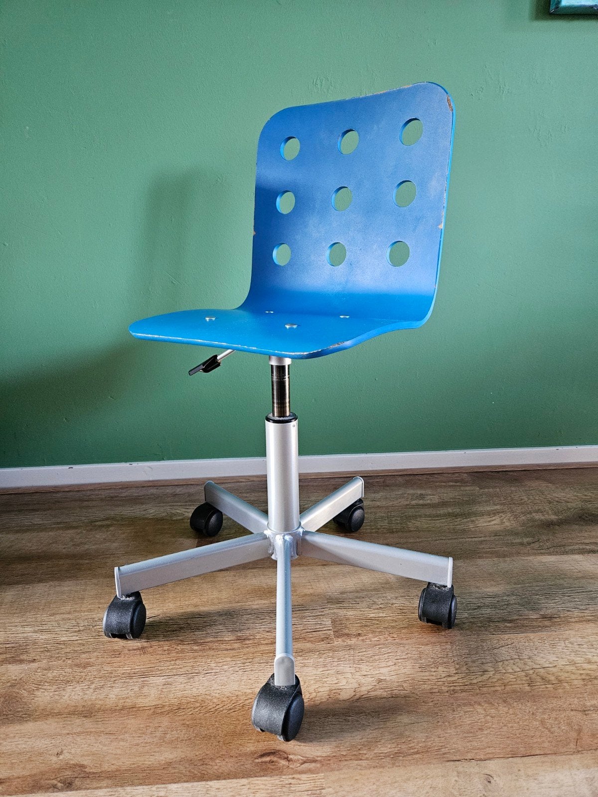 Blauwe IKEA Jules bureaustoel, Ophalen, Gebruikt, Blauw, Bureaustoel
