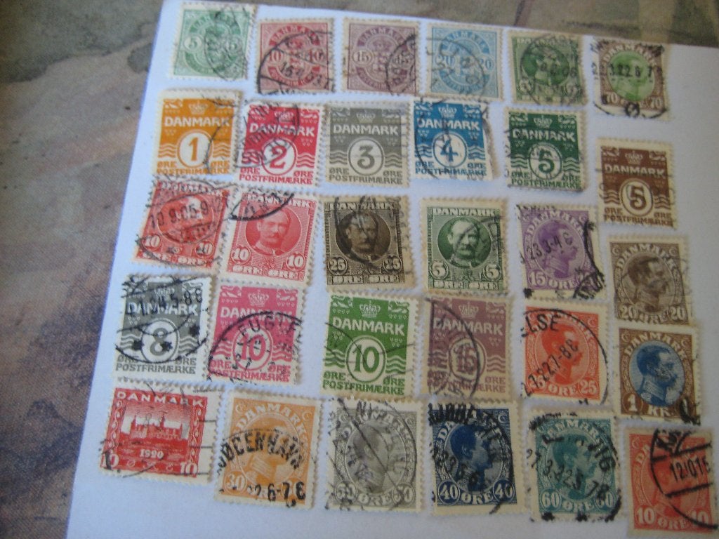 290 postzegels Denemarken, Ophalen of Verzenden, Denemarken, Gestempeld