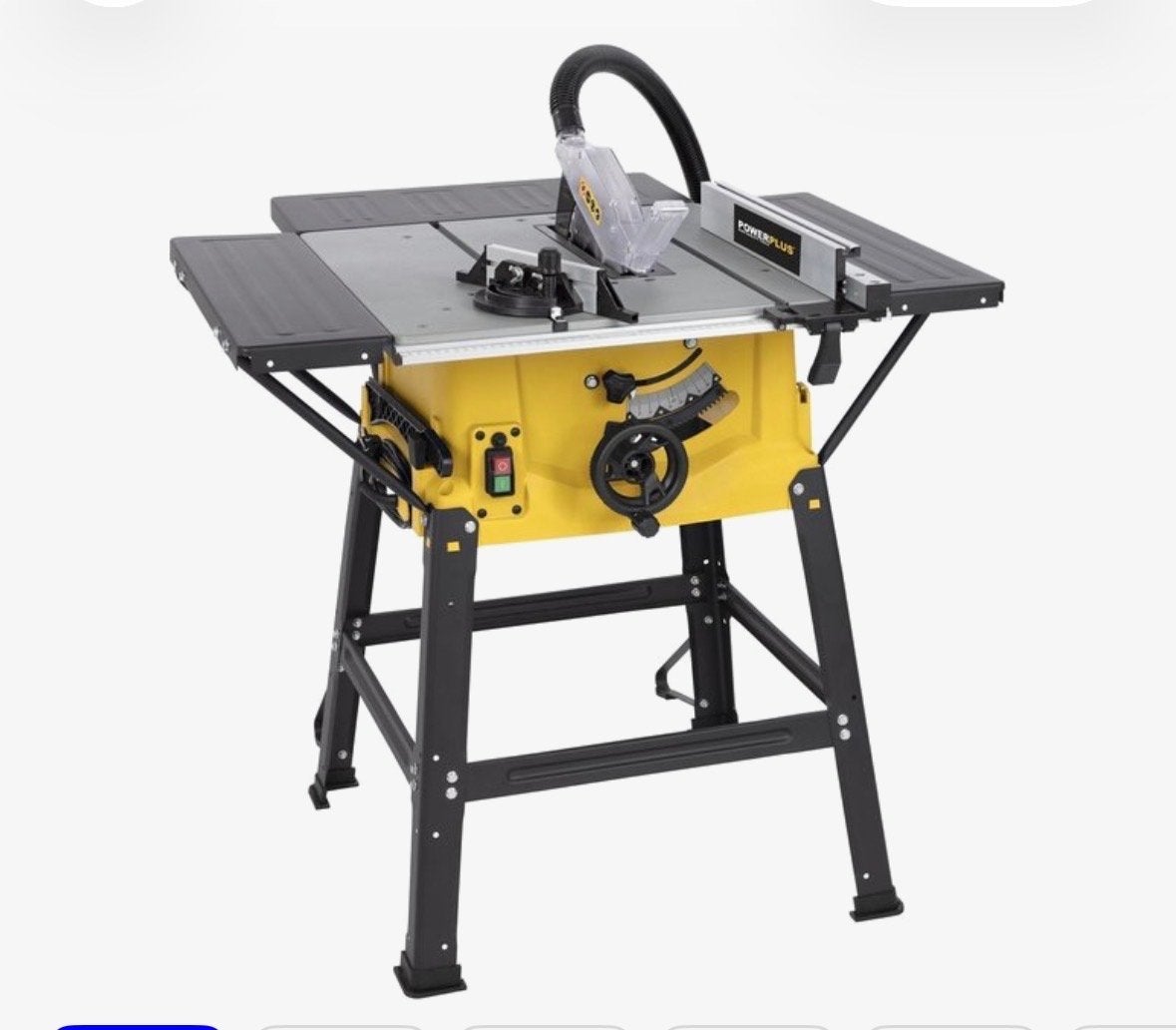 Powerplus Cirkelzaagtafel - Krachtige Zaagmachine, Cirkelzaag, 70 mm of meer, Ophalen of Verzenden, Zo goed als nieuw
