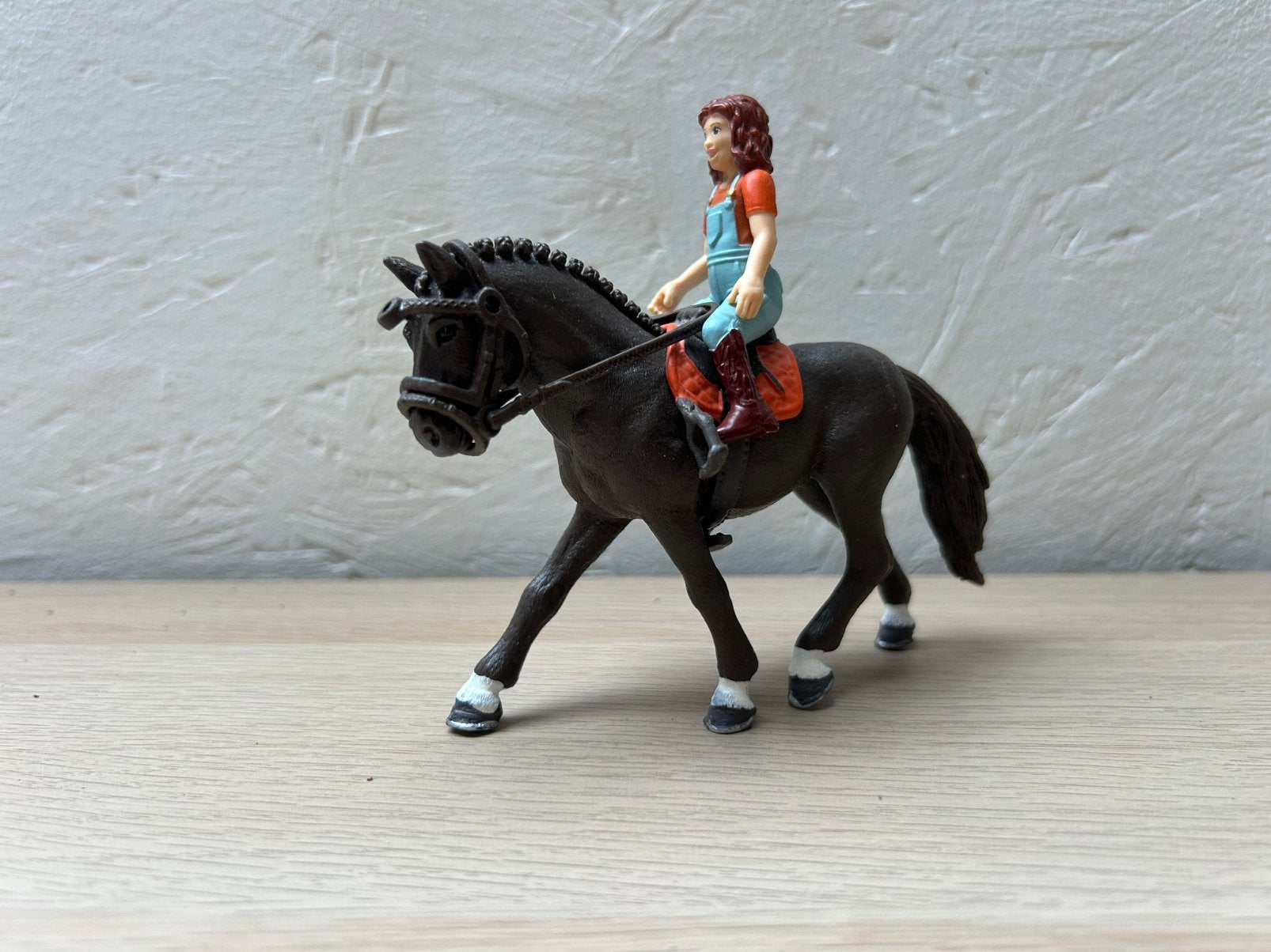 Schleich ruiter 4, Ophalen of Verzenden, Zo goed als nieuw, Paard, Beeldje of Figuurtje