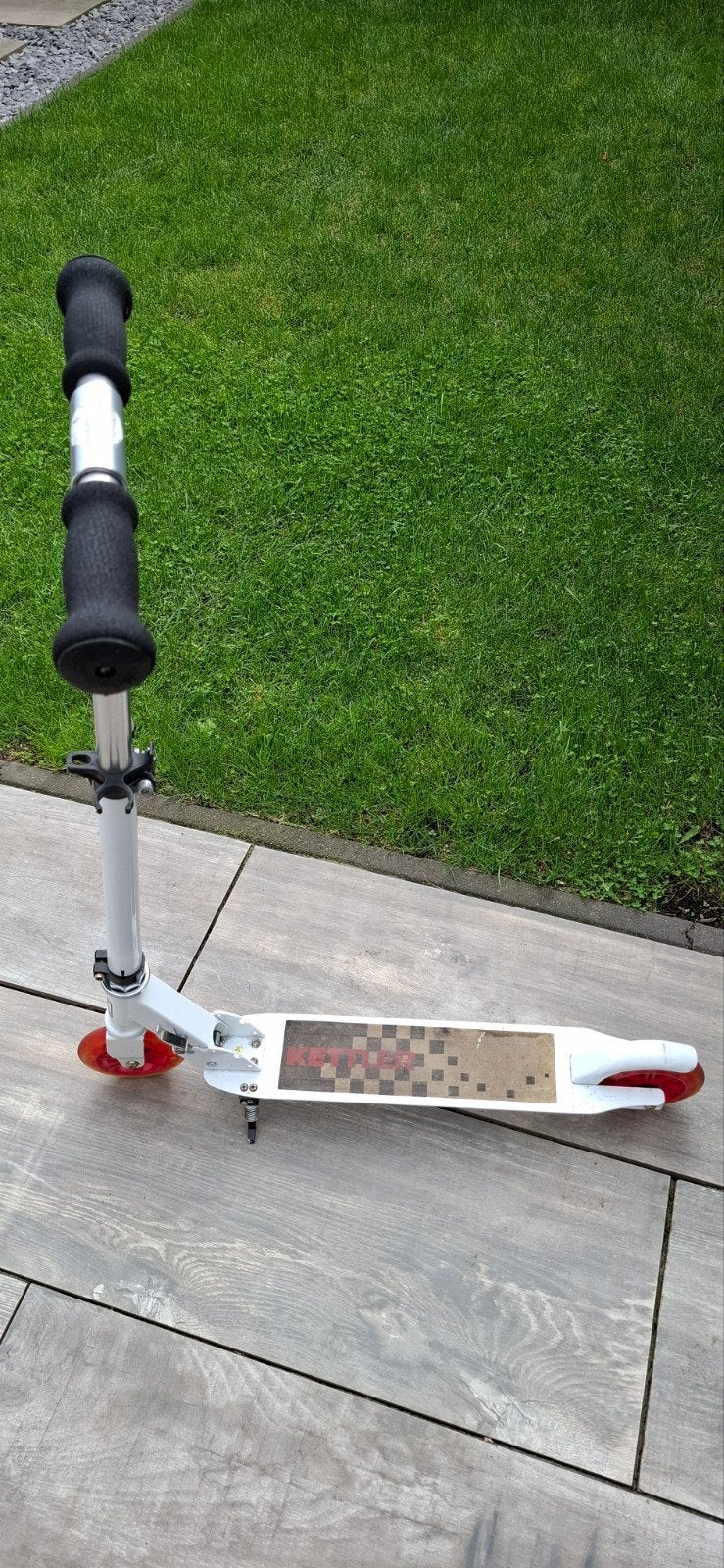 Kettler step wit/ zwart/ rood - opvouwbaar, Ophalen, Gebruikt, Gewone step, Kettler