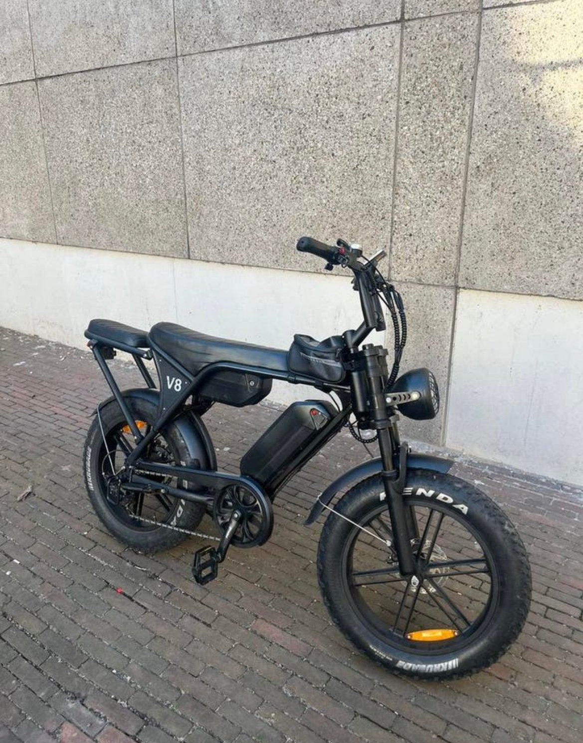 V8 fatbike dubbel accu, Fietsen en Brommers, Brommers | Crossbrommers, Ophalen of Verzenden, Zo goed als nieuw, Overige merken