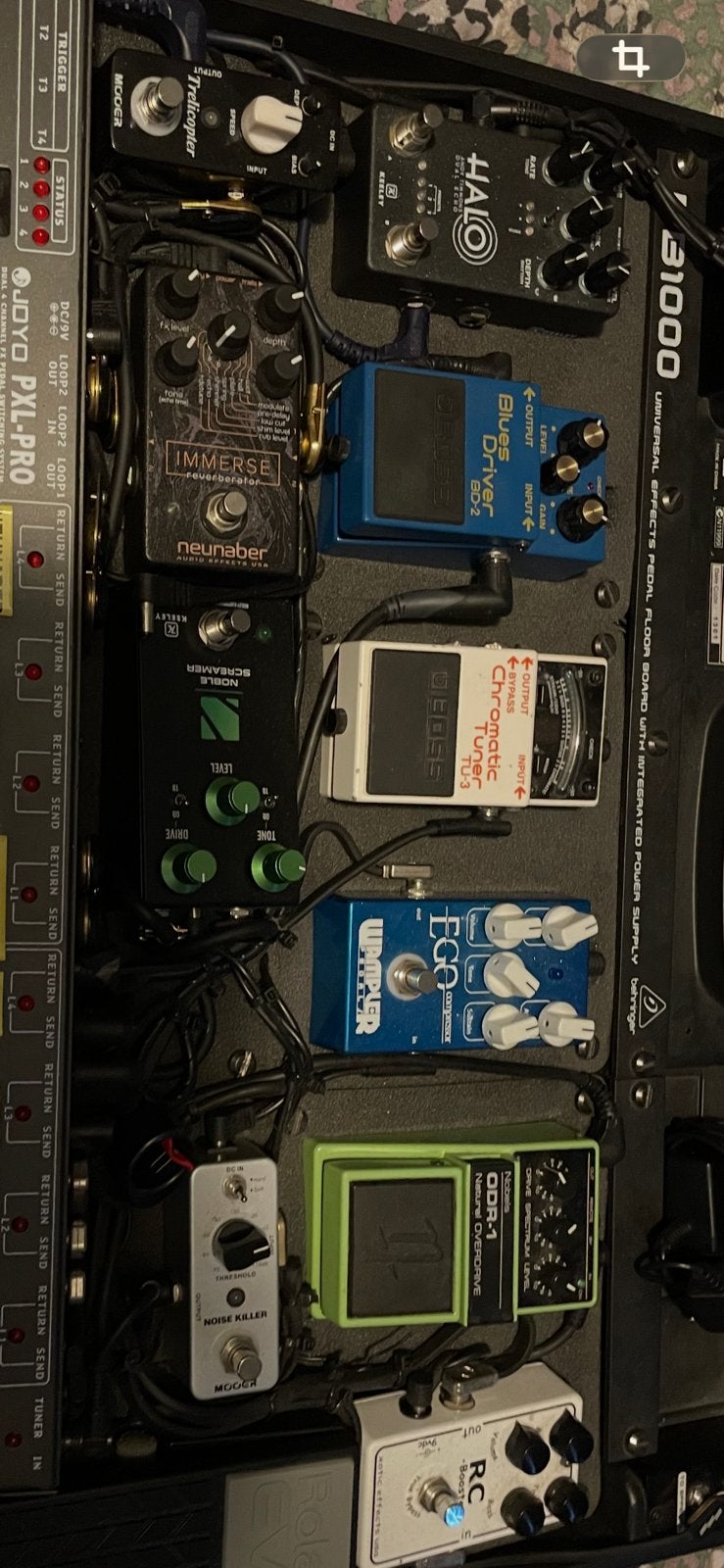 Compleet Prof Pedalboard (Keeley, Neunaber, Wampler), Ophalen, Zo goed als nieuw, Overige typen