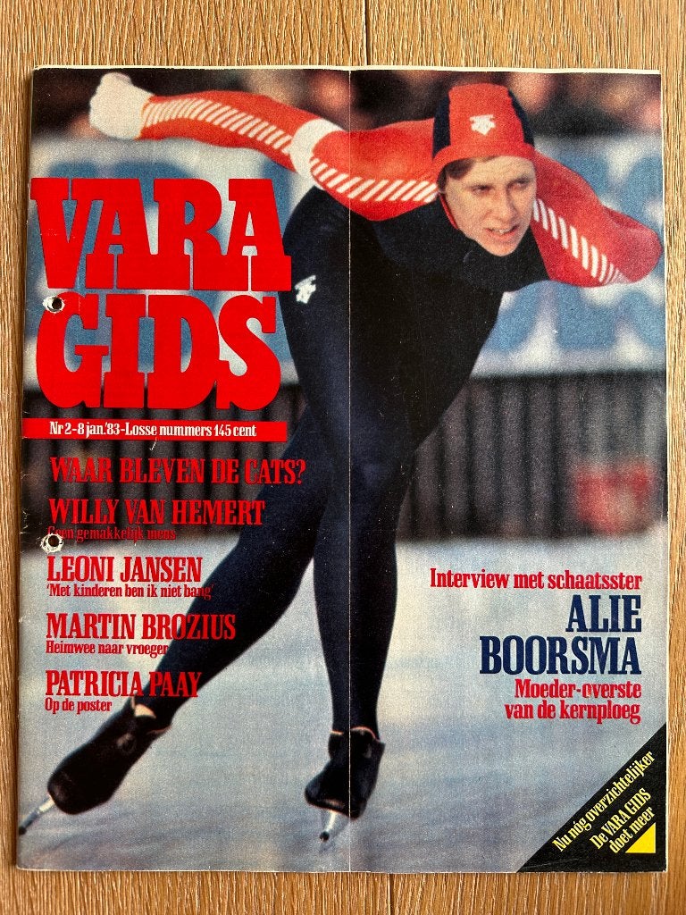 VARA Gids 8 jan 1983, Alie Boorsma, The Cats, Patricia Paay, Ophalen of Verzenden, Gelezen, Muziek, Film of Tv