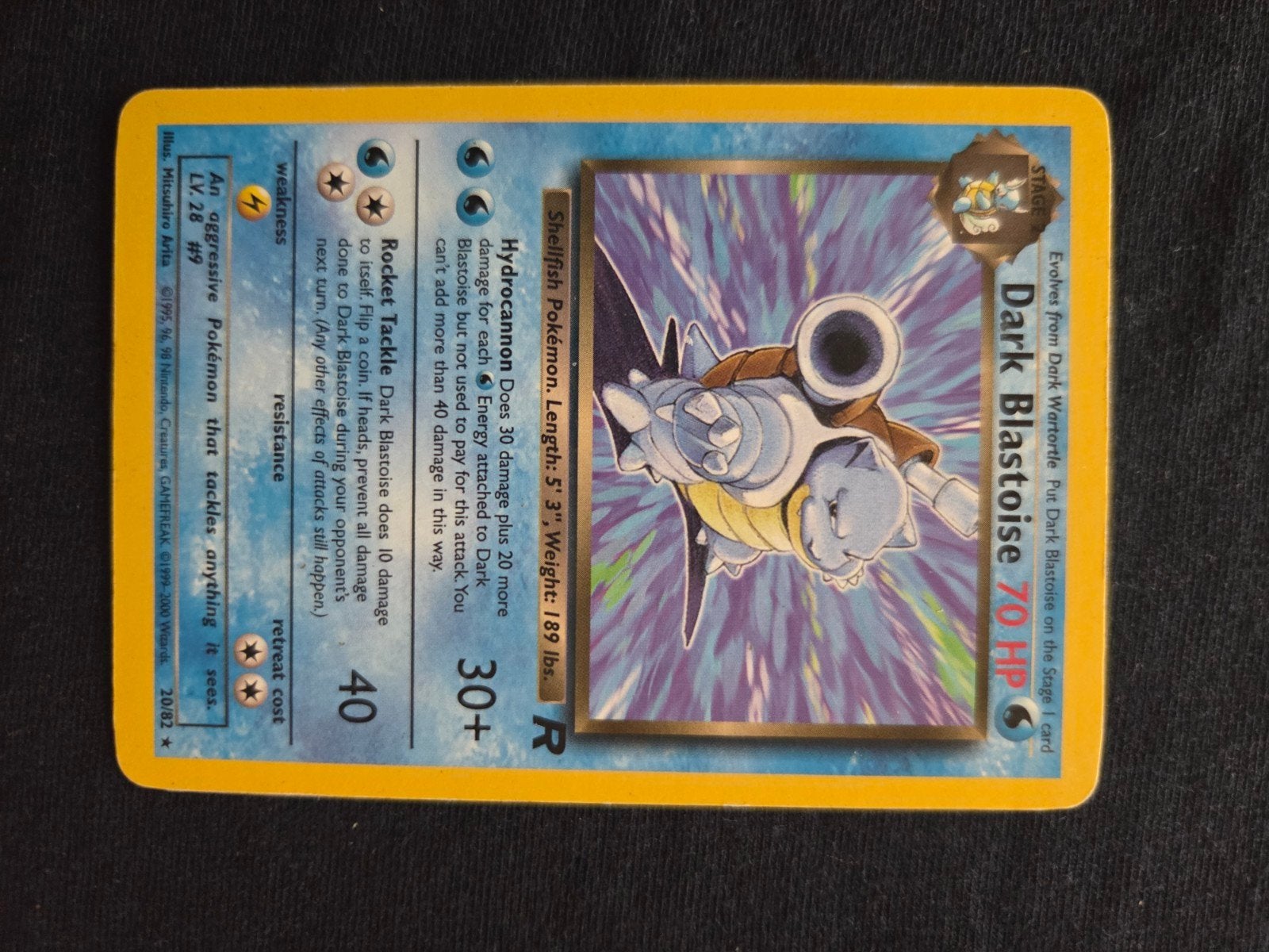 Dark Blastoise 20/82 Rocket Set Pokémon Kaart, Ophalen of Verzenden