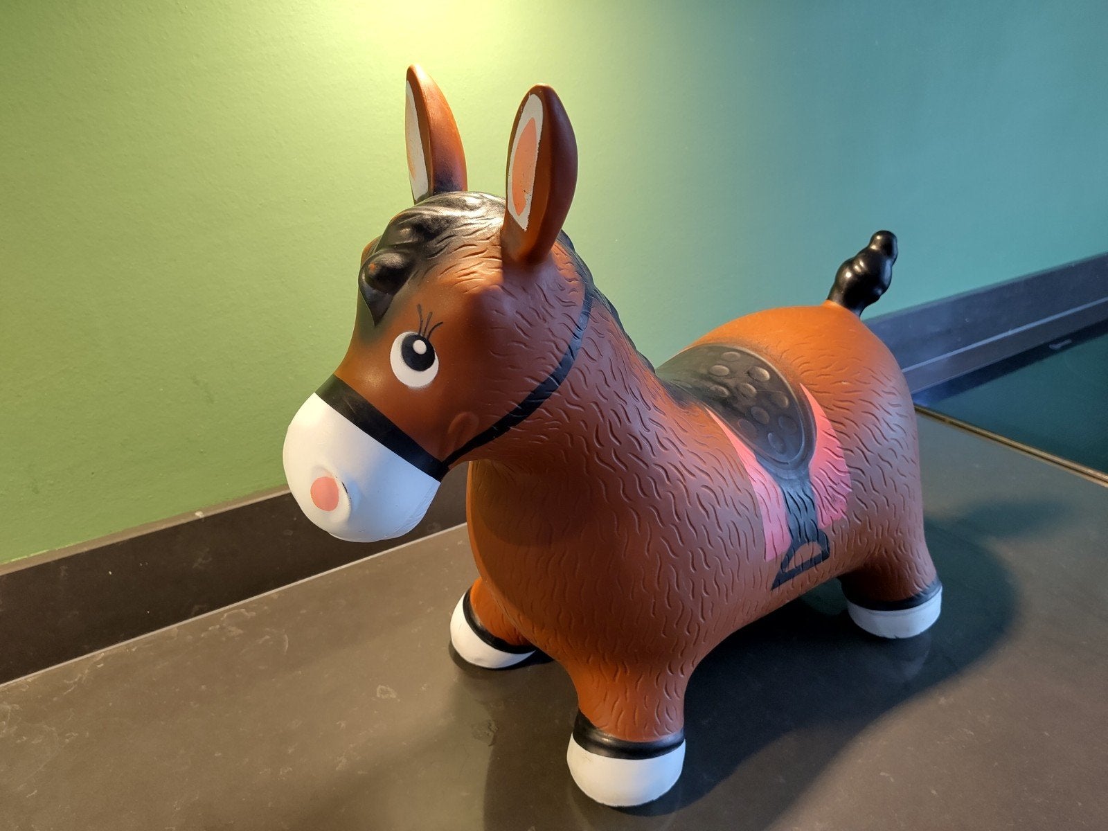 Opblaasbaar springpaard voor kinderen, Ophalen of Verzenden, Gebruikt, Overige typen