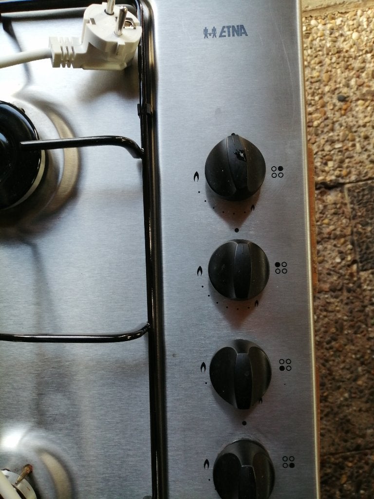 kookplaat inbouw ETNA gas, Ophalen, Inbouw, Gas, 4 kookzones