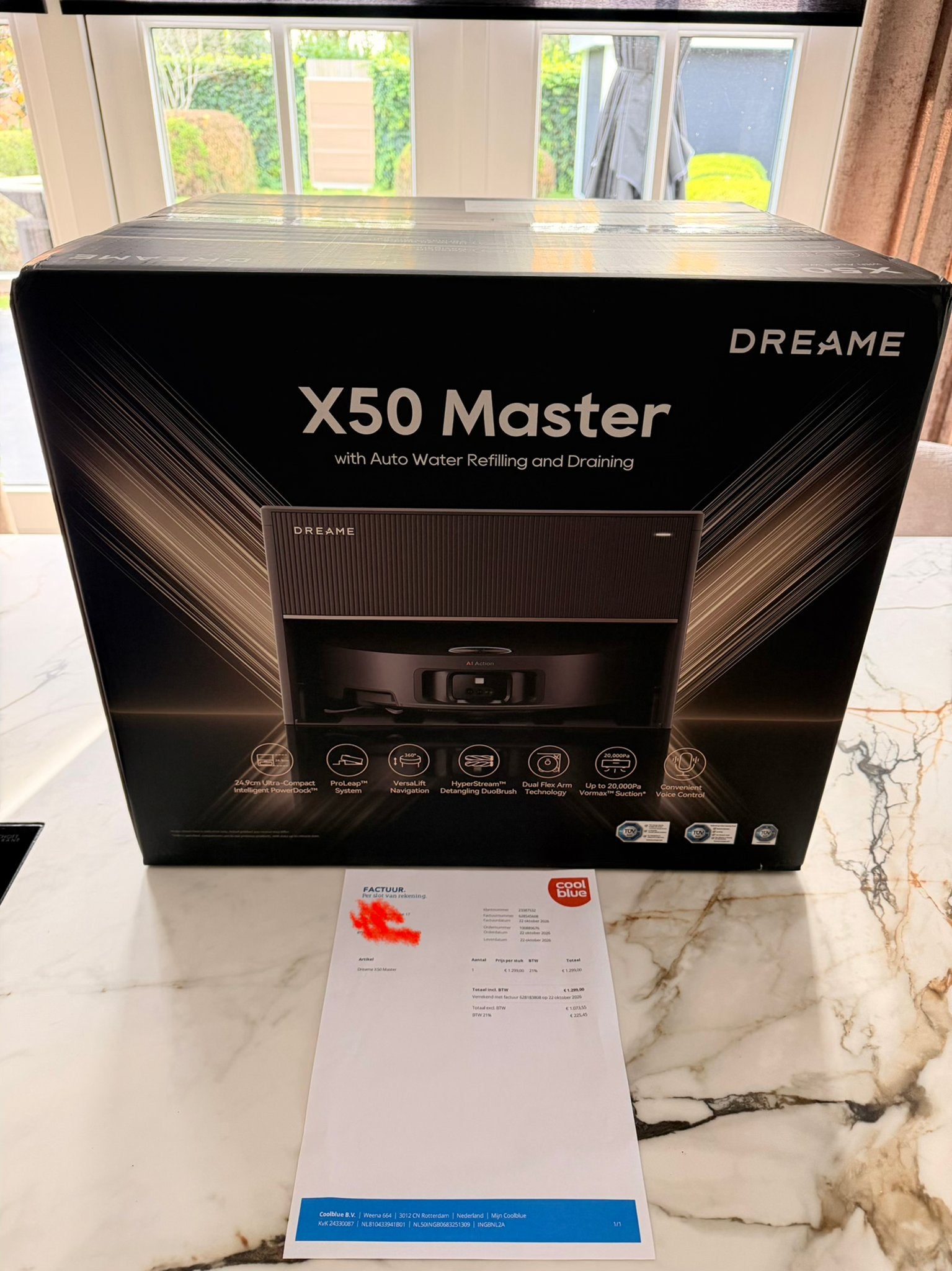 Dreame X50 Master Robotstofzuiger - Nieuw in doos /ongeopend, Ophalen, Dreame, Nieuw, Dweilfunctie