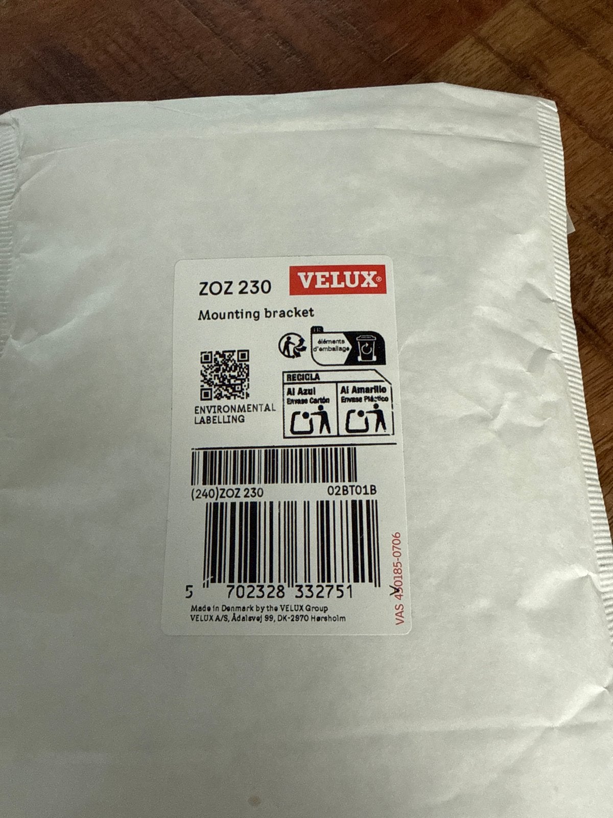 3 Setjes Velux ZOZ 230 Montagebeugel, Ophalen of Verzenden, Nieuw, Overige materialen, Overige typen