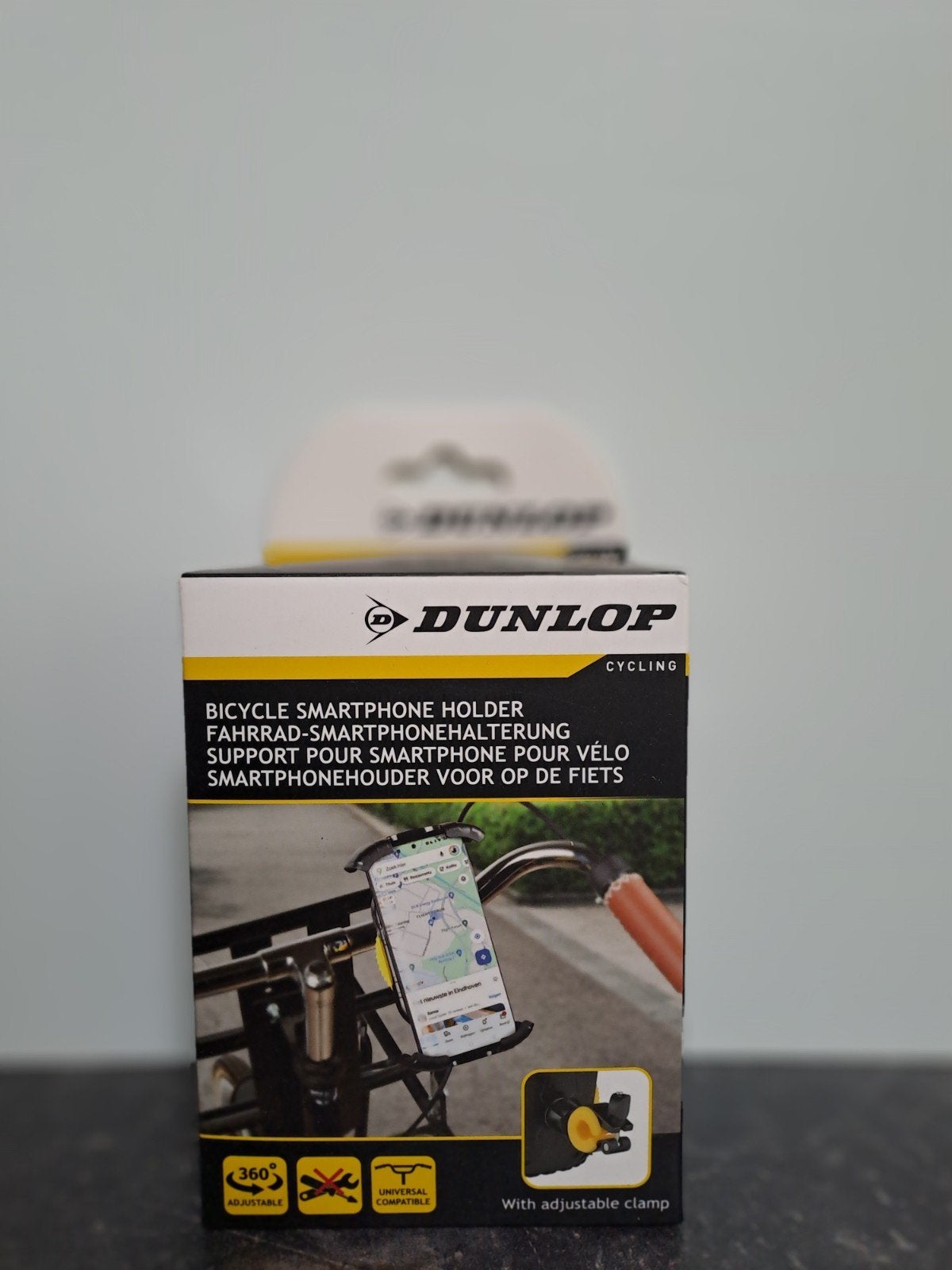 Telefoonhouder voor de fiets. Dunlop. Nieuw. Hard kunststof., Ophalen of Verzenden, Nieuw, Fiets